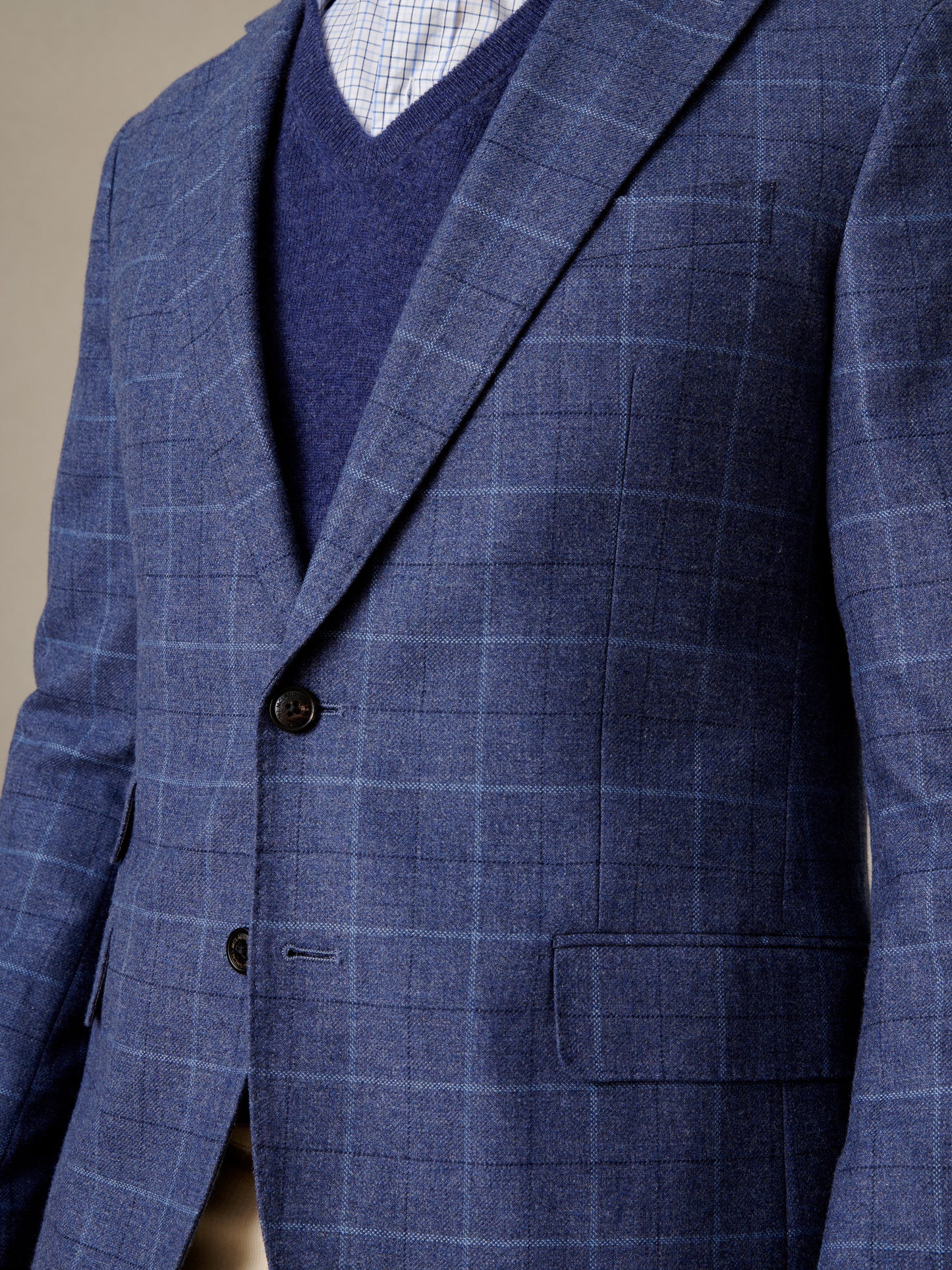 Suffolk Wool Sport Coat in Window Pane