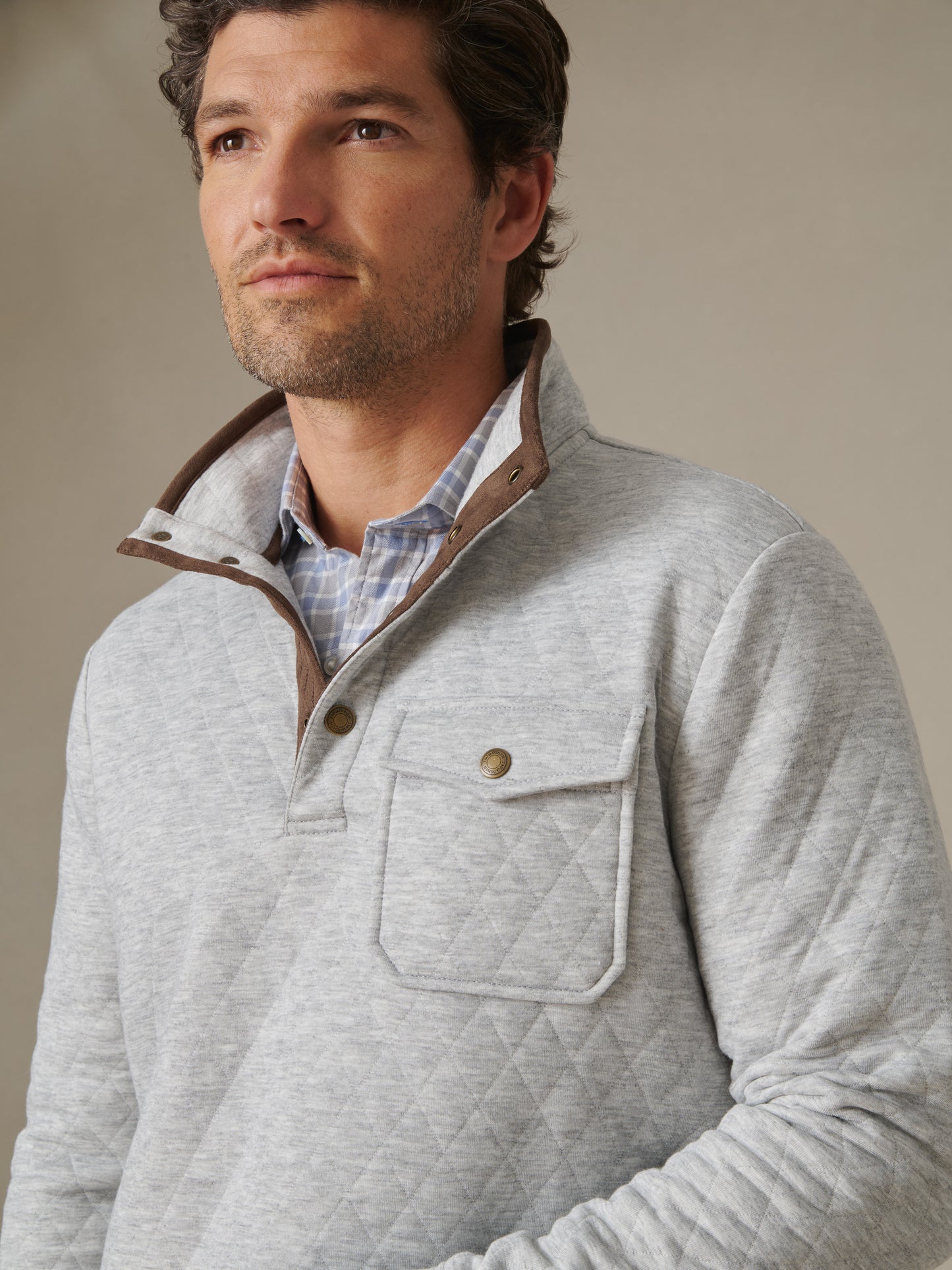 Christopher Quilted Pullover