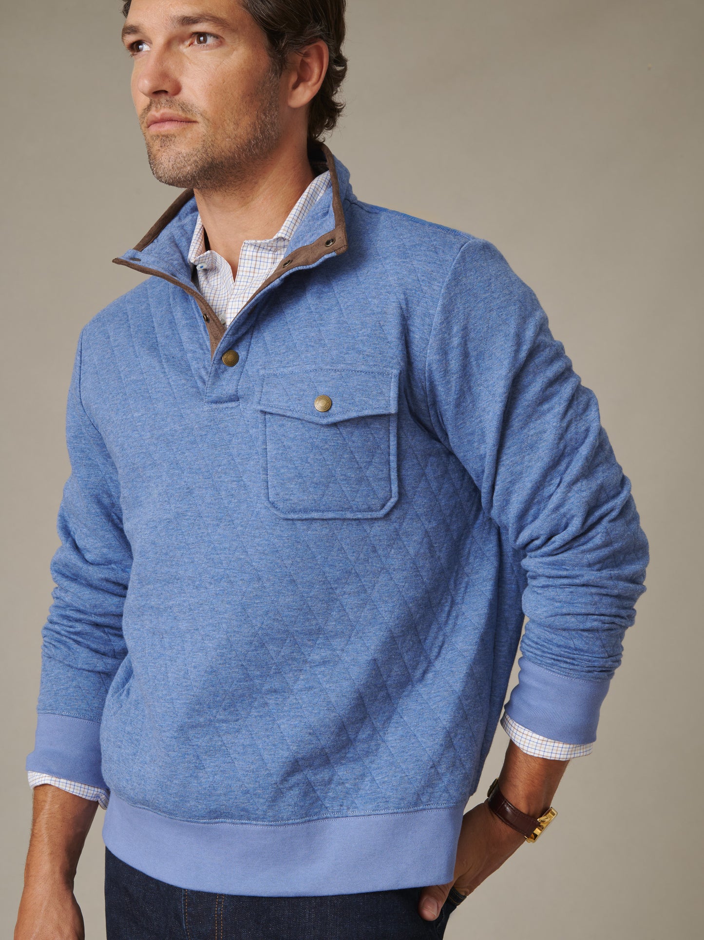 Christopher Quilted Pullover