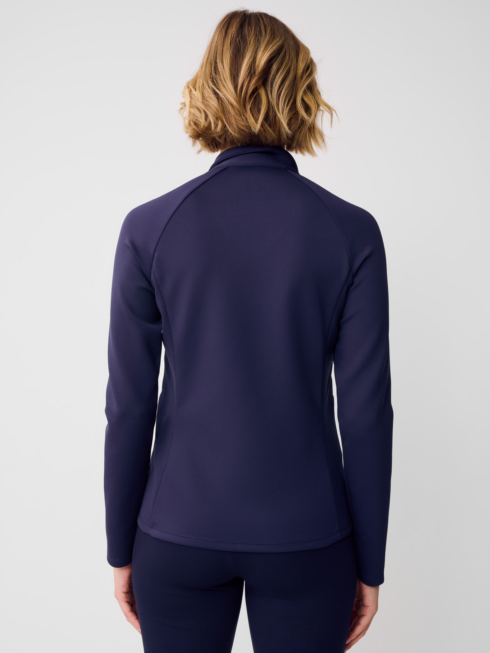 J.McLaughlin Grayer Jacket in winter navy made with nylon.