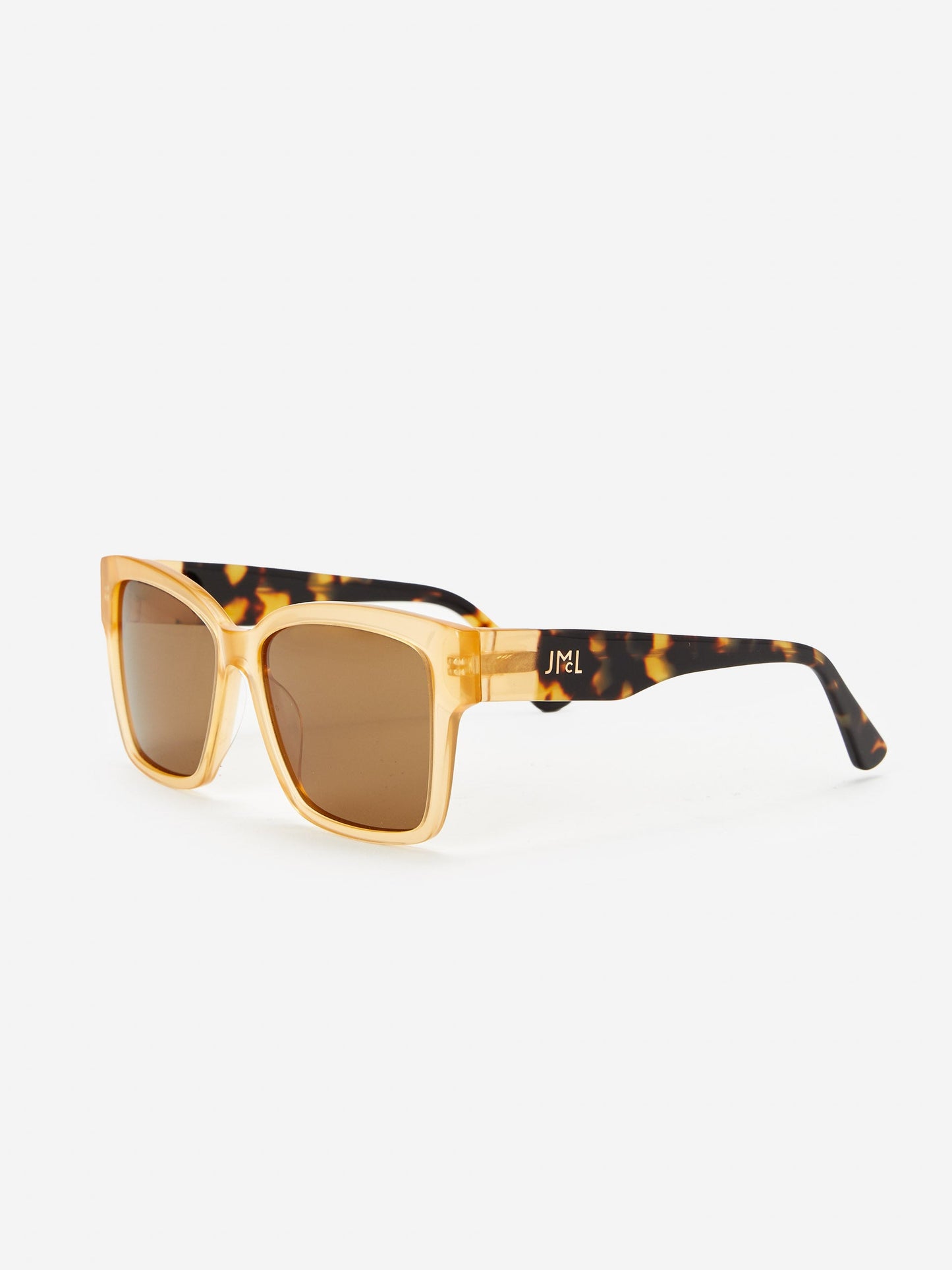 J.McLaughlin Gricie sunglasses in dark honey/tortoise made with acetate.