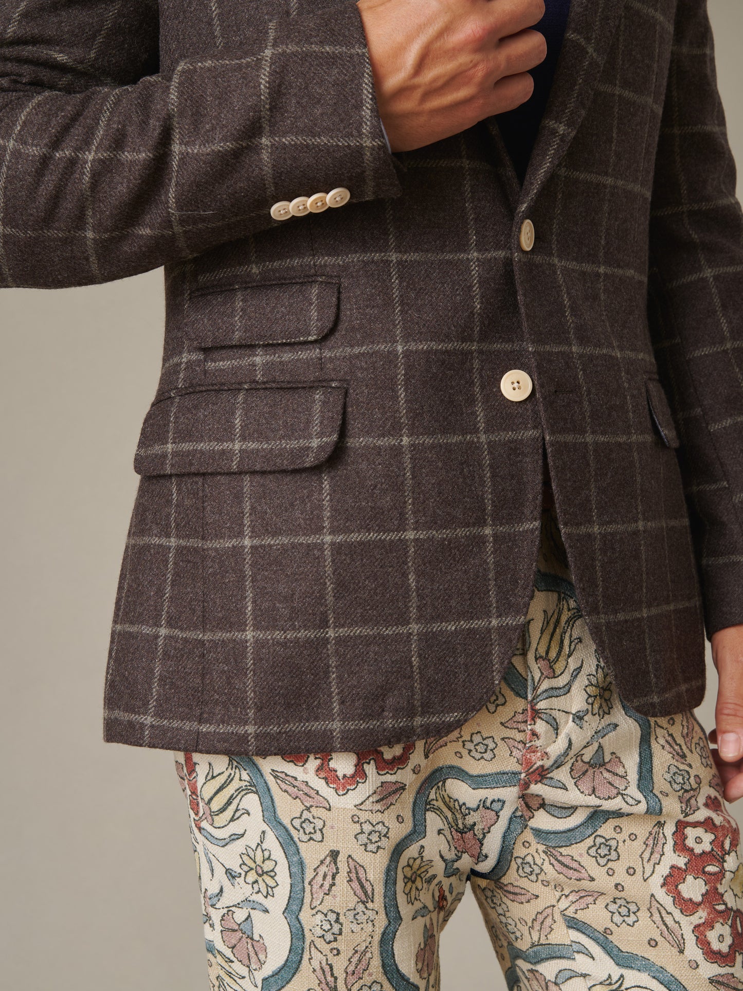 Suffolk Wool Sport Coat in Window Pane