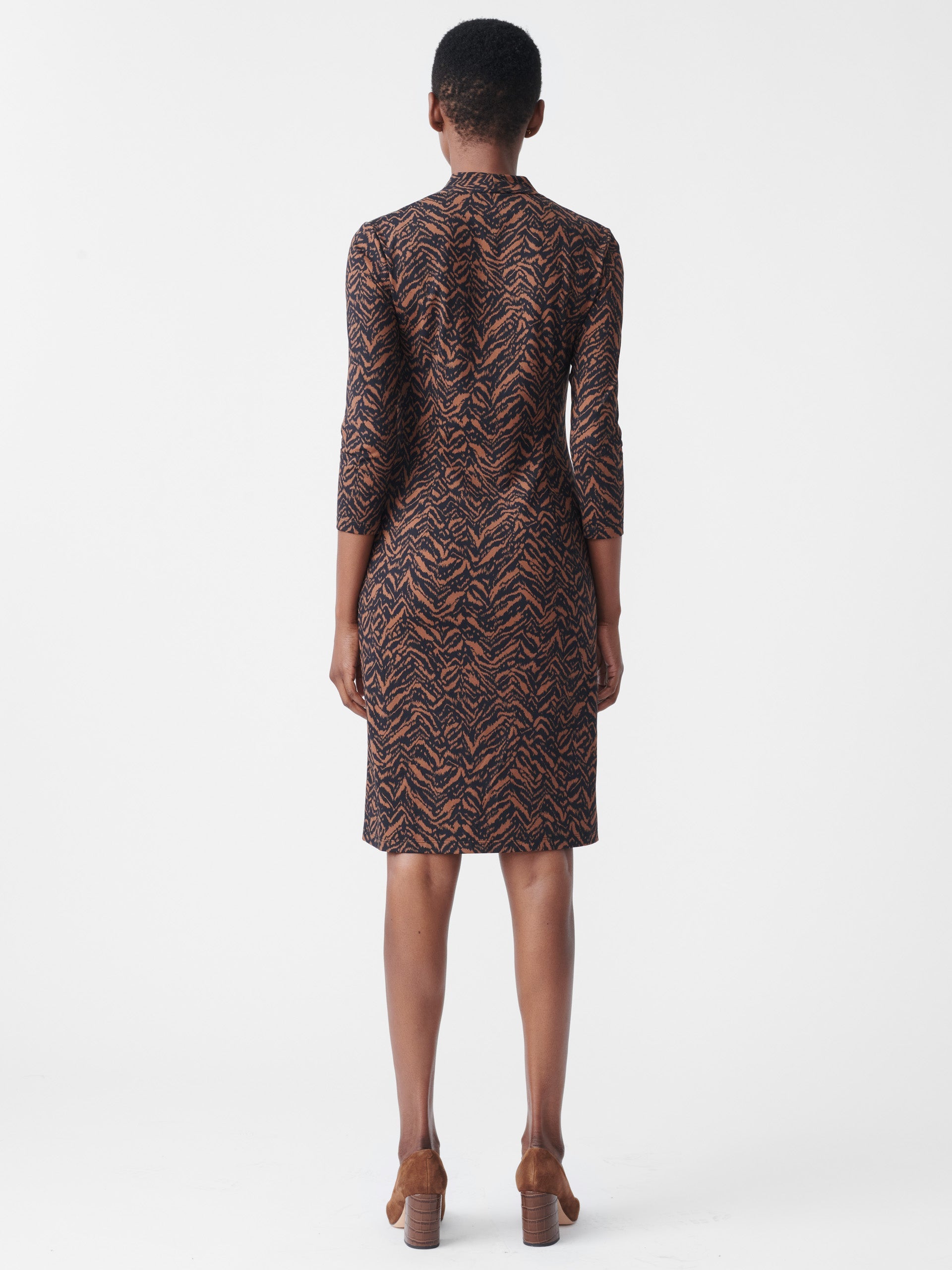 Black/Brown Ivana Dress Women's Dresses J.McLaughlin J. McLaughlin