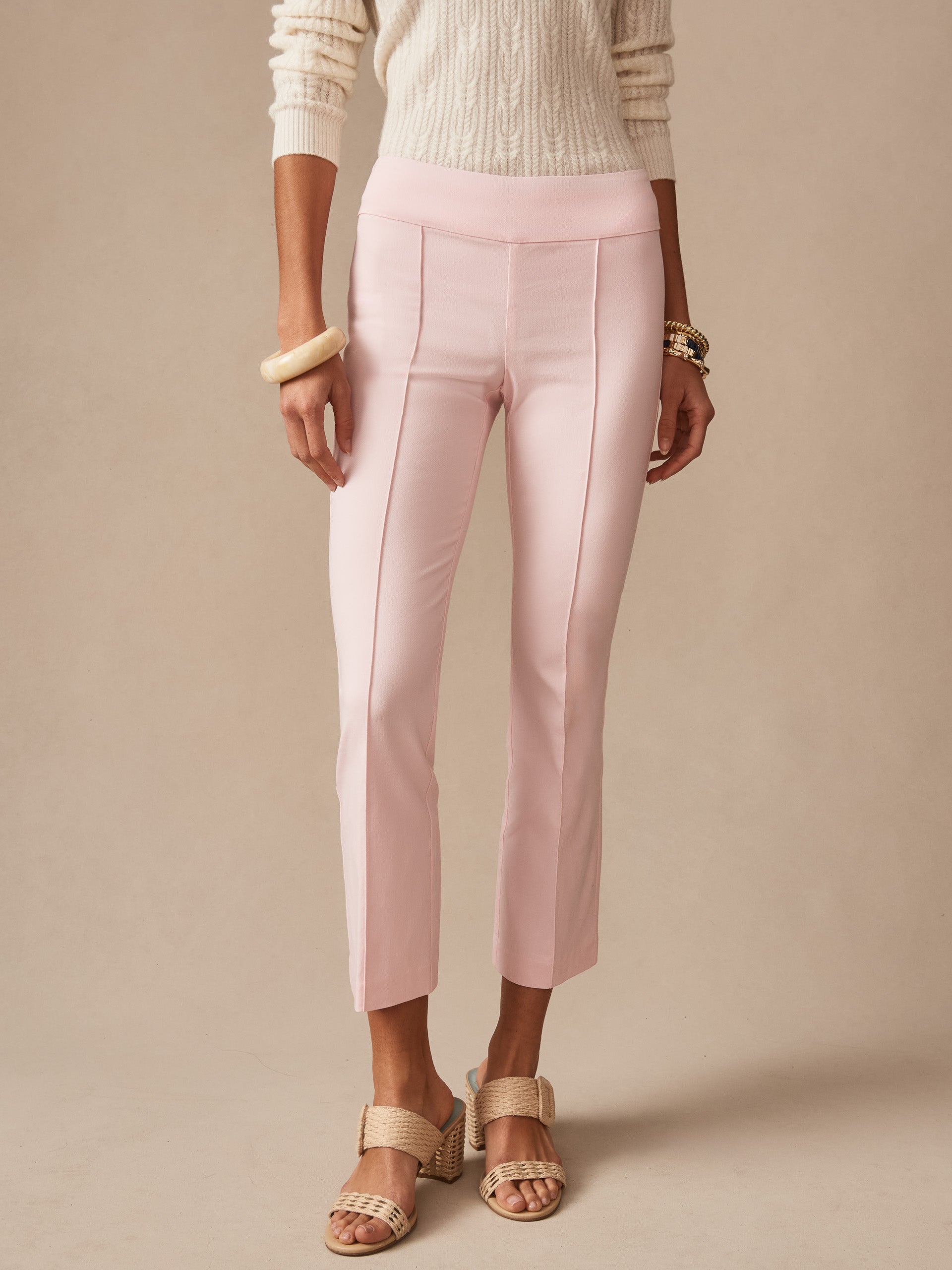 Ivy Pants in pale pink by J.McLaughlin, featuring impeccably crafted, effortlessly stylish design with enduring appeal and innovative fabrics for a life well-lived.
