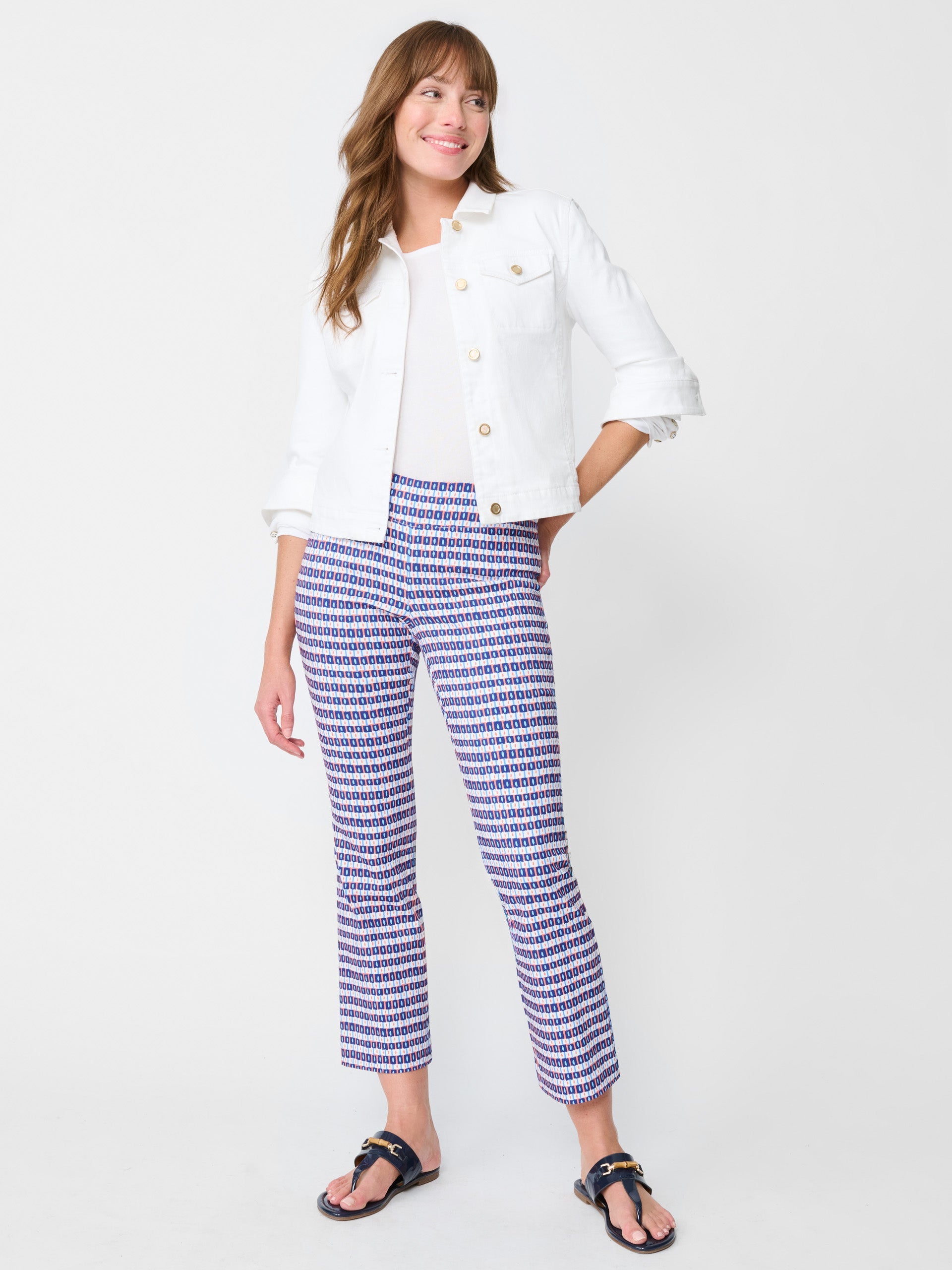 Blue/Orange Aberdeen Geo Ivy Pants | Women's Pants | J.McLaughlin – J ...