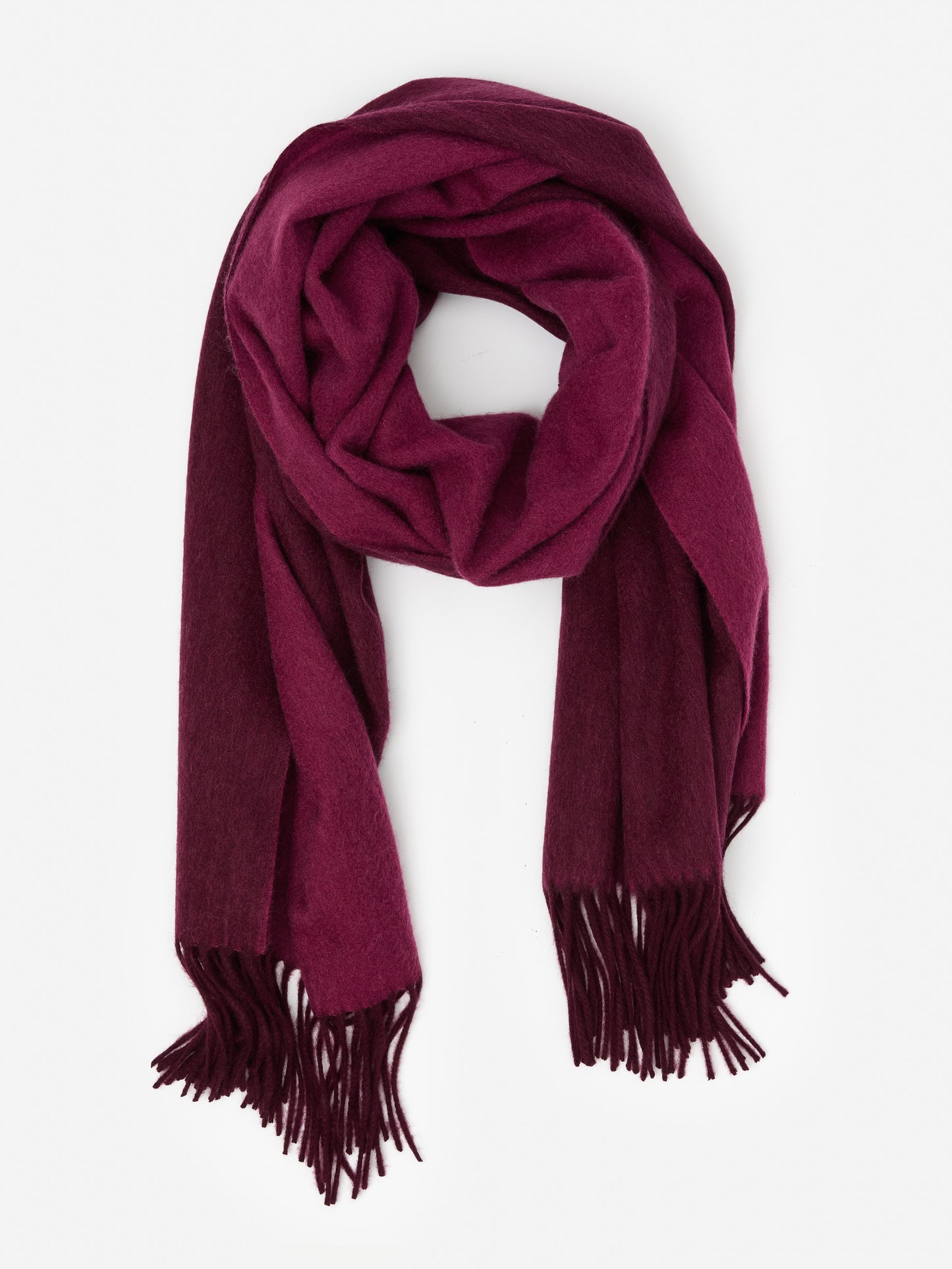 J.McLaughlin Jaipur scarf in merlot/light merlot made with cashmere.