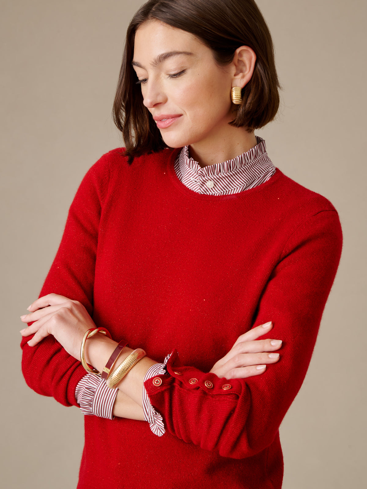 Jamey Sequin Cashmere Sweater