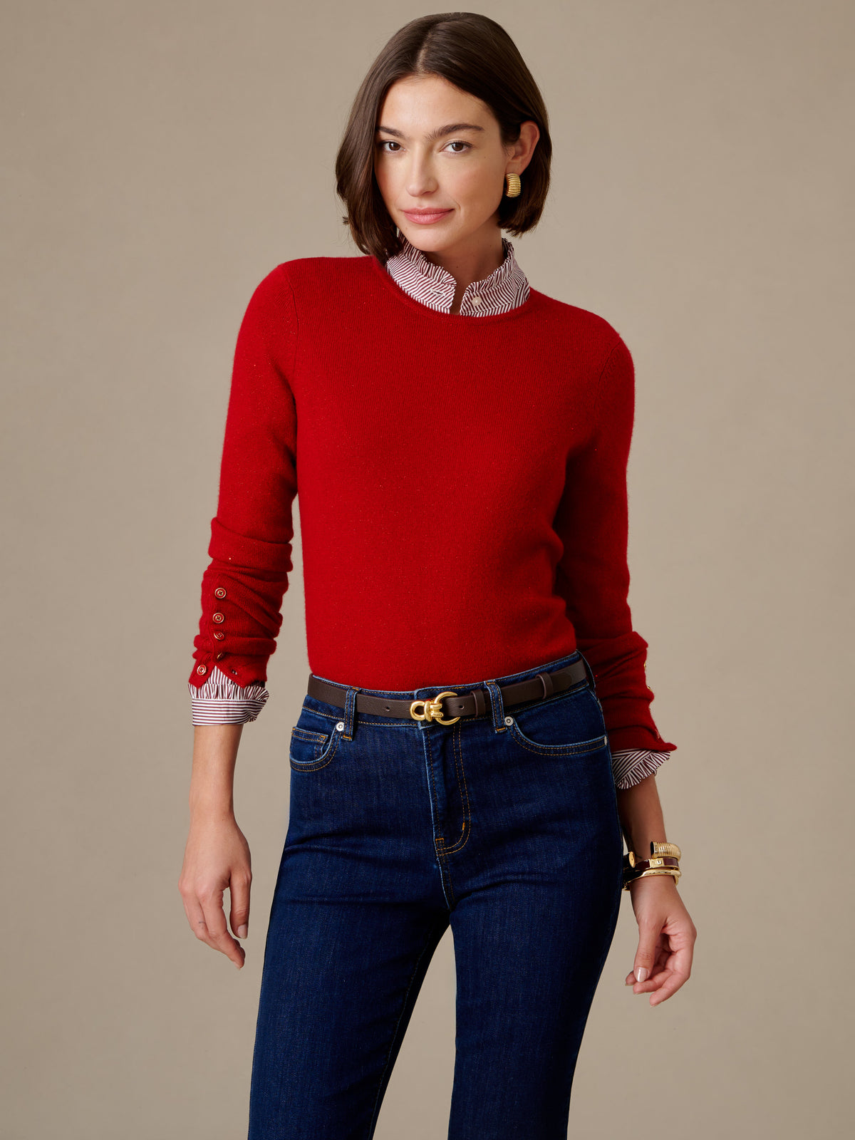 Jamey Sequin Cashmere Sweater