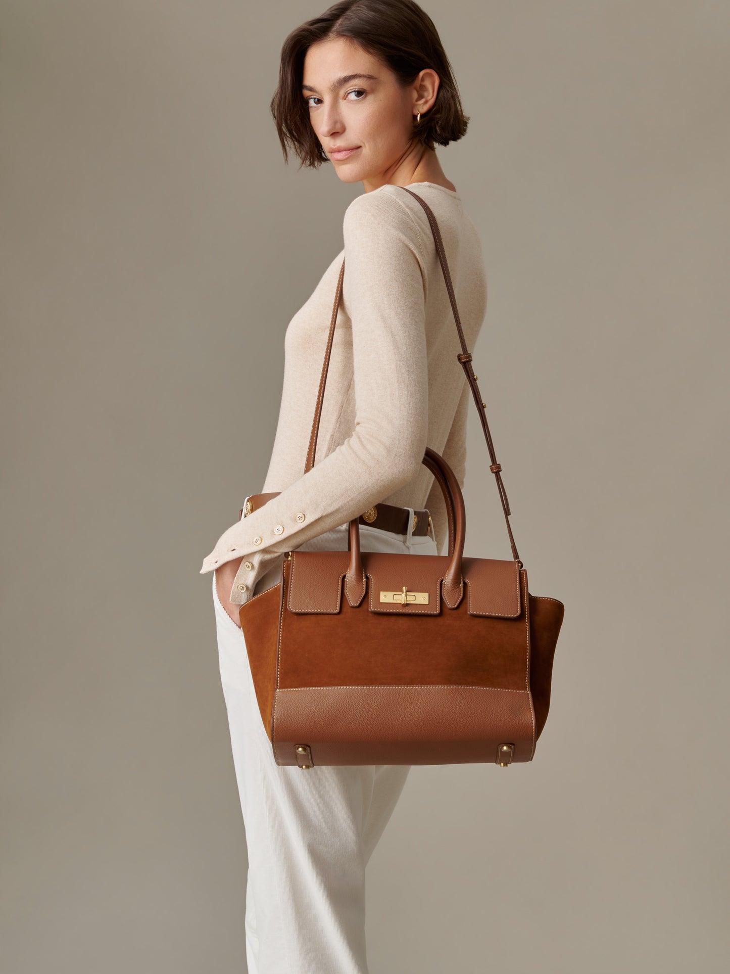 Worth Leather Handbag