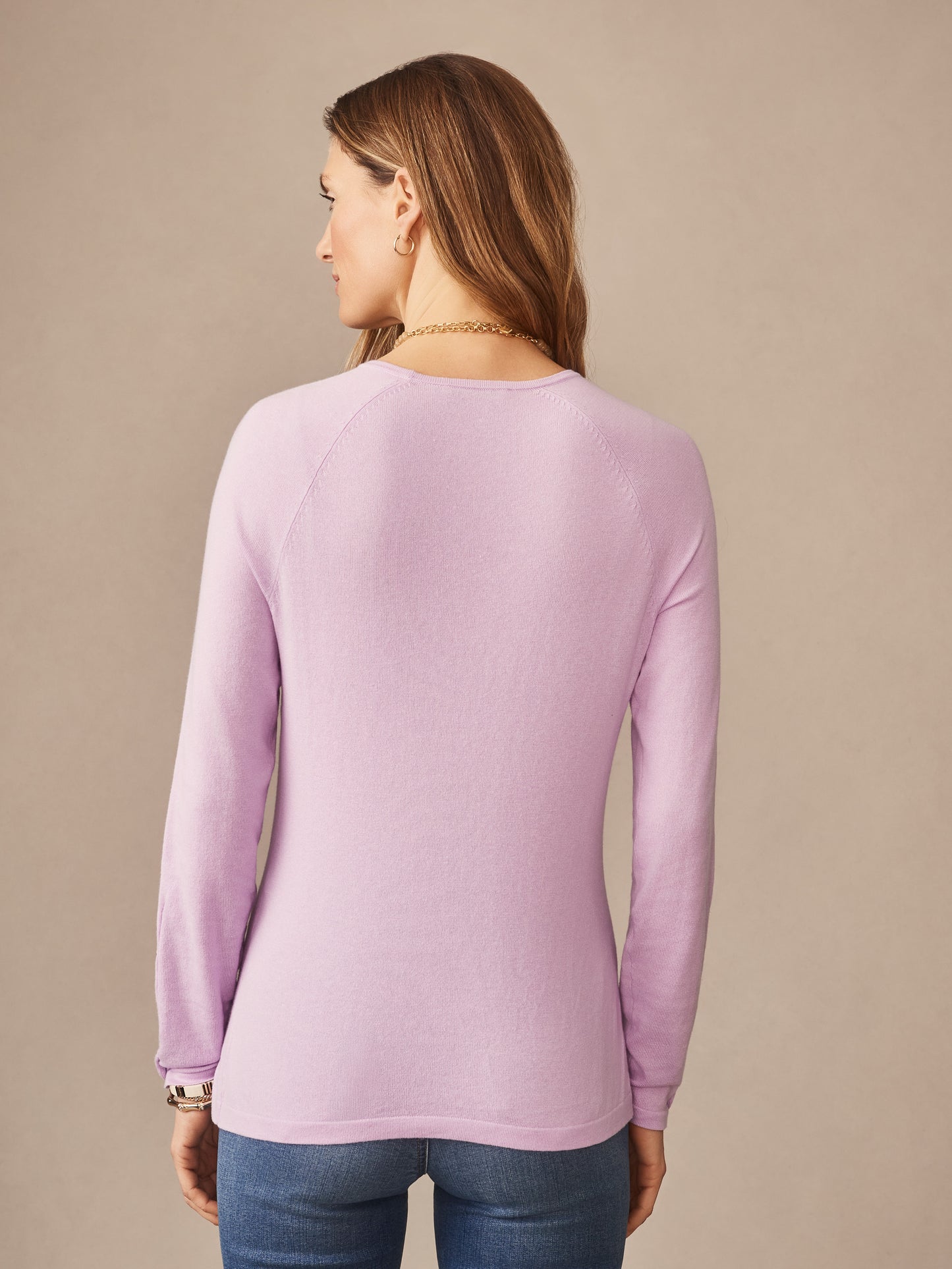 J.McLaughlin Jamey sweater in wisteria made with cotton/modal.