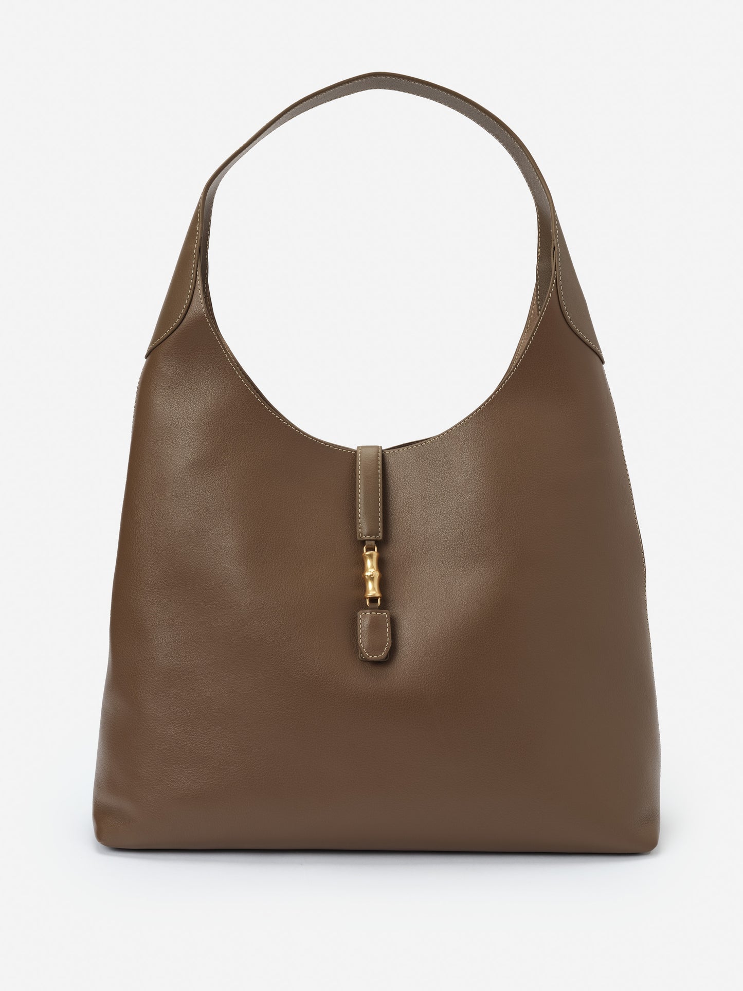 Jenna Leather Tote by J.McLaughlin in taupe leather, showcasing effortlessly stylish design and impeccable craftsmanship, embodying enduring designs and a legacy of timeless fashion.