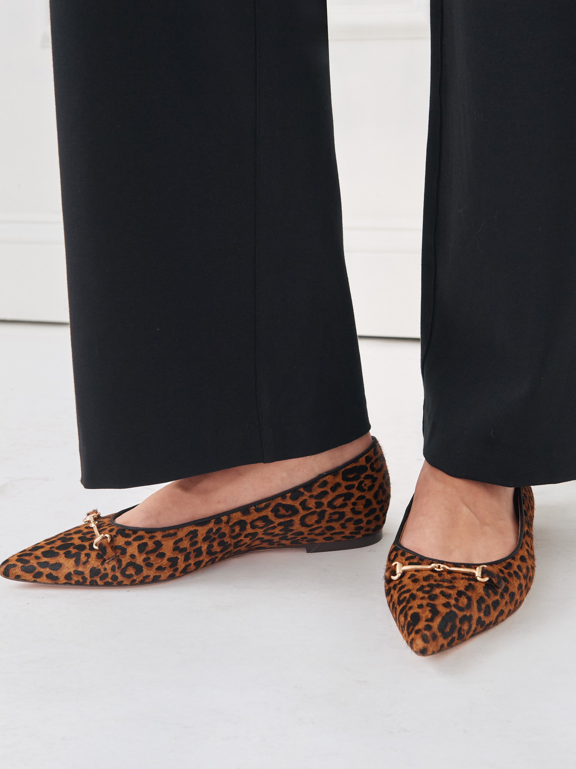 J.McLaughlin Ayelet shoes in brown multi made with pony hair.