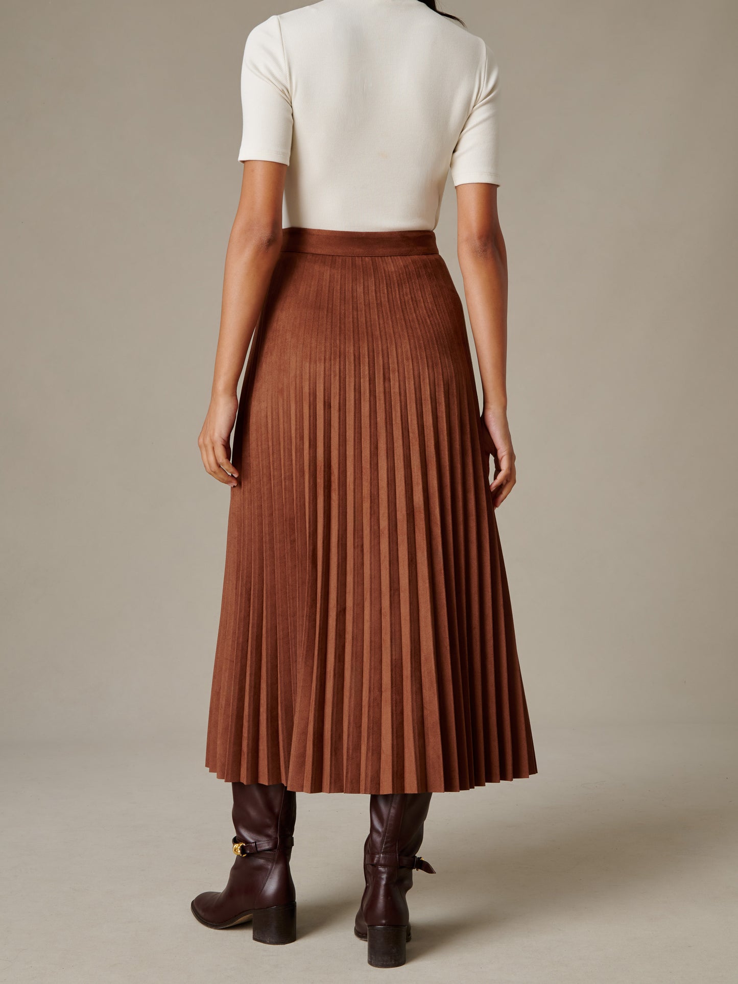 Ellery Faux Suede Skirt
