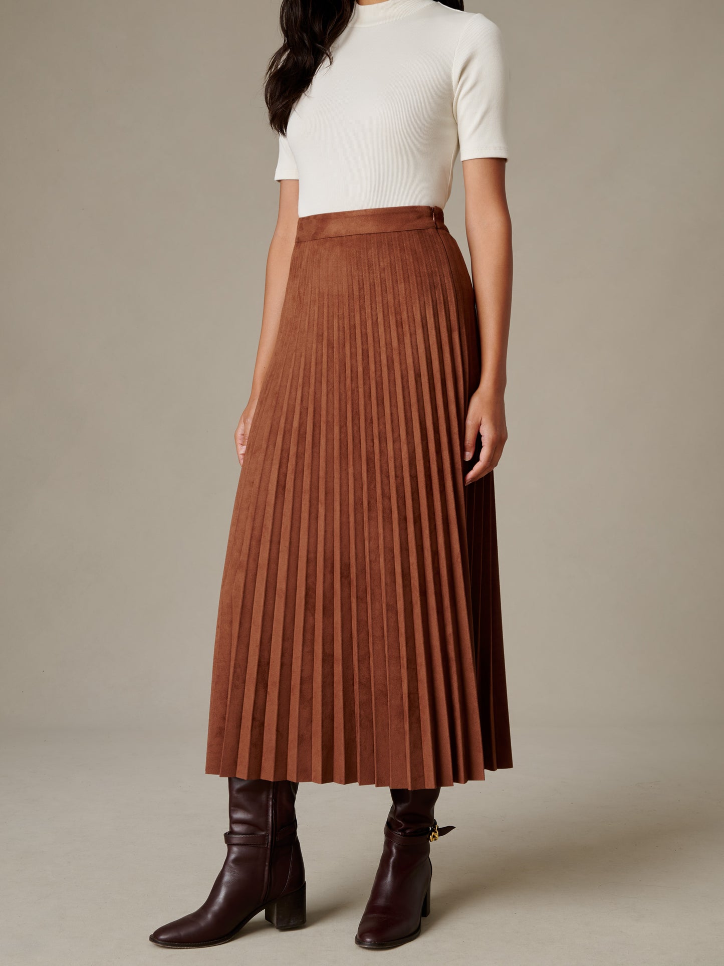 Ellery Faux Suede Skirt