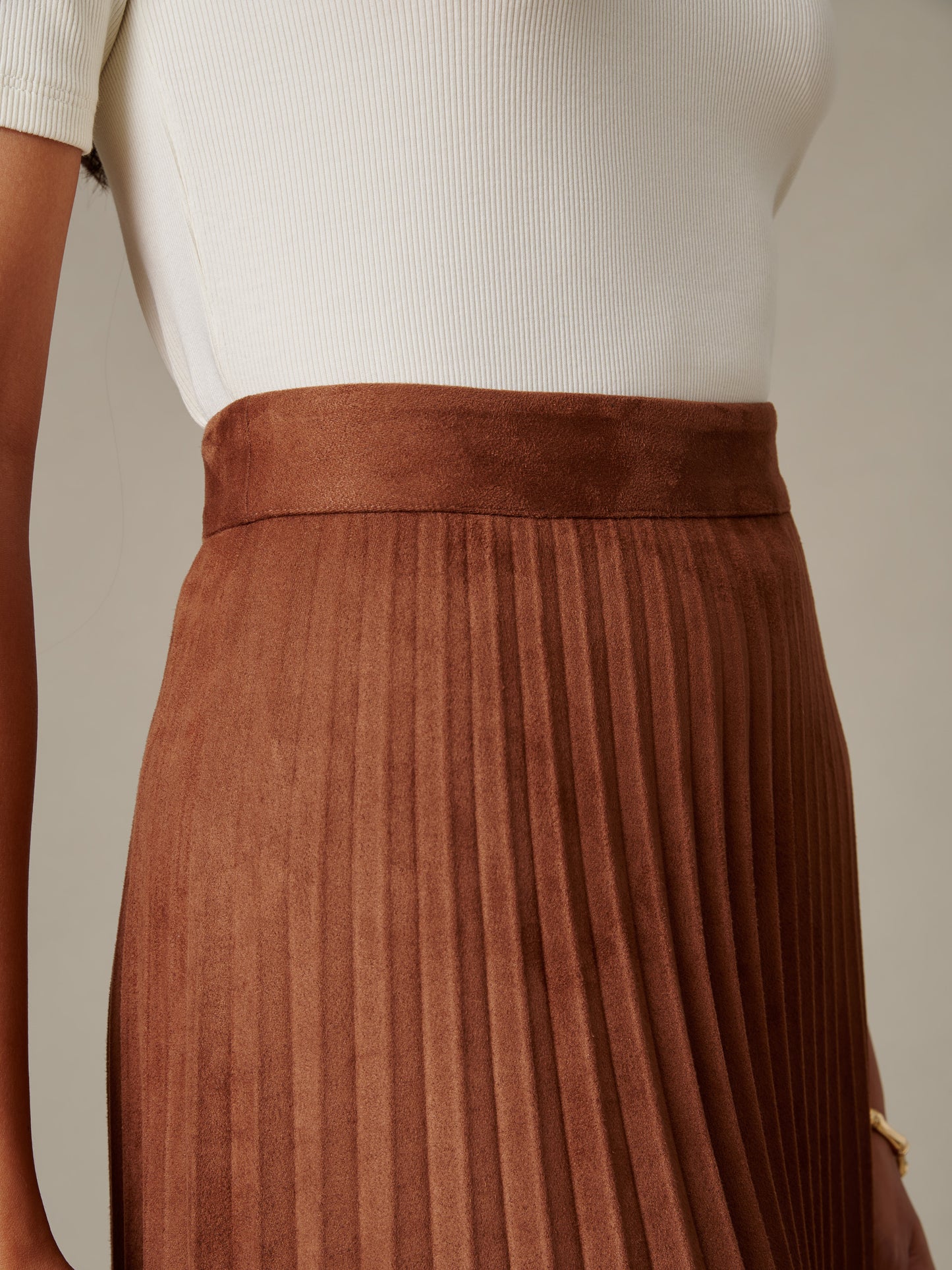 Ellery Faux Suede Skirt