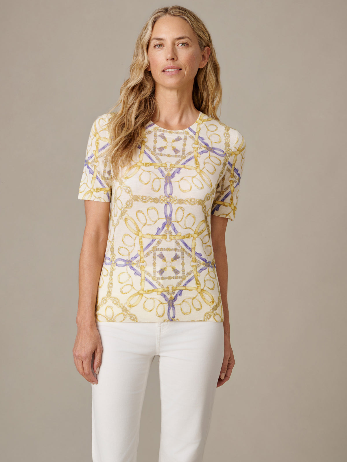 Joelle Sweater in Mini Heraldic Tassel