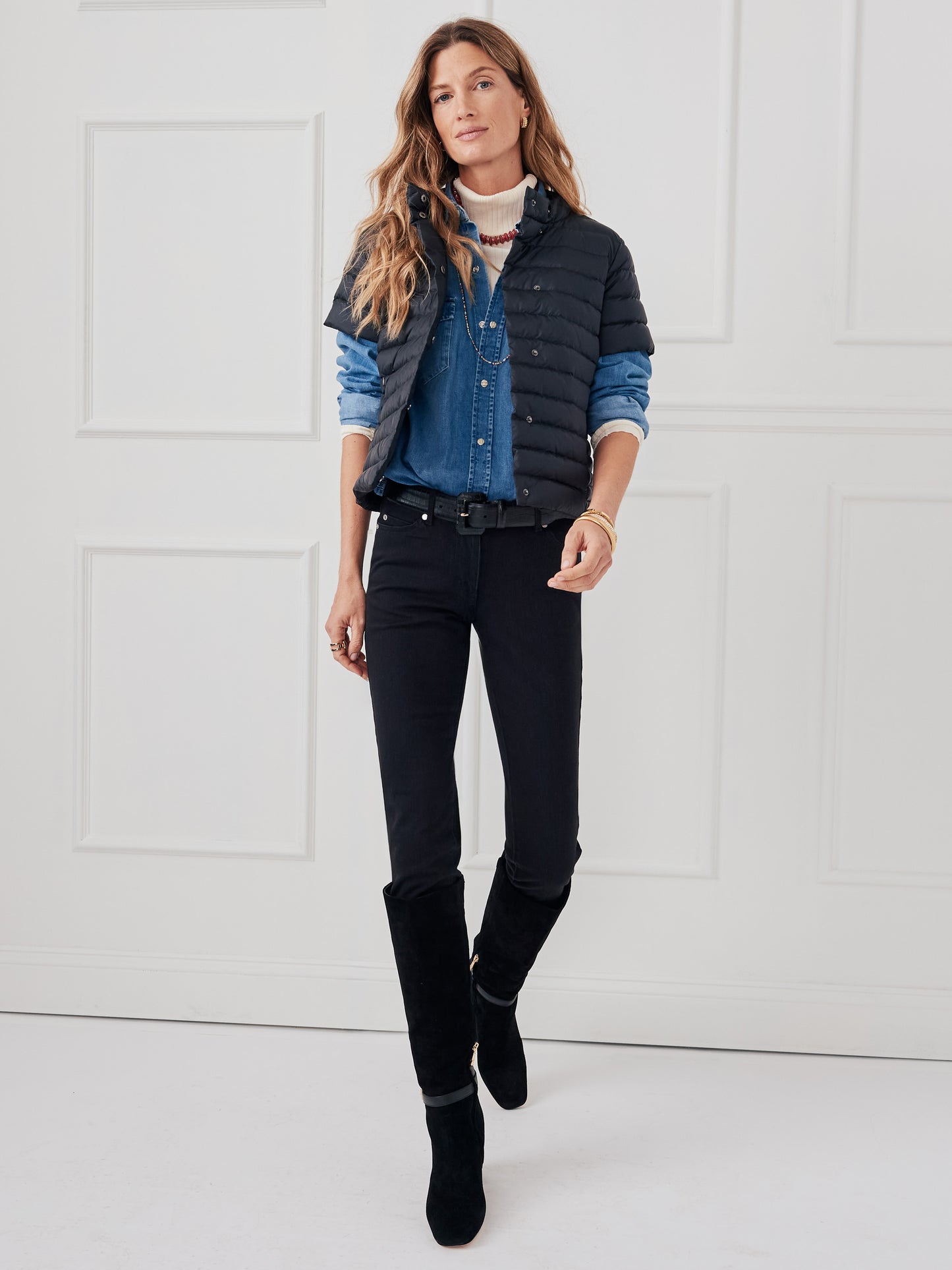 J.McLaughlin Kennedy jacket in black made with nylon. 