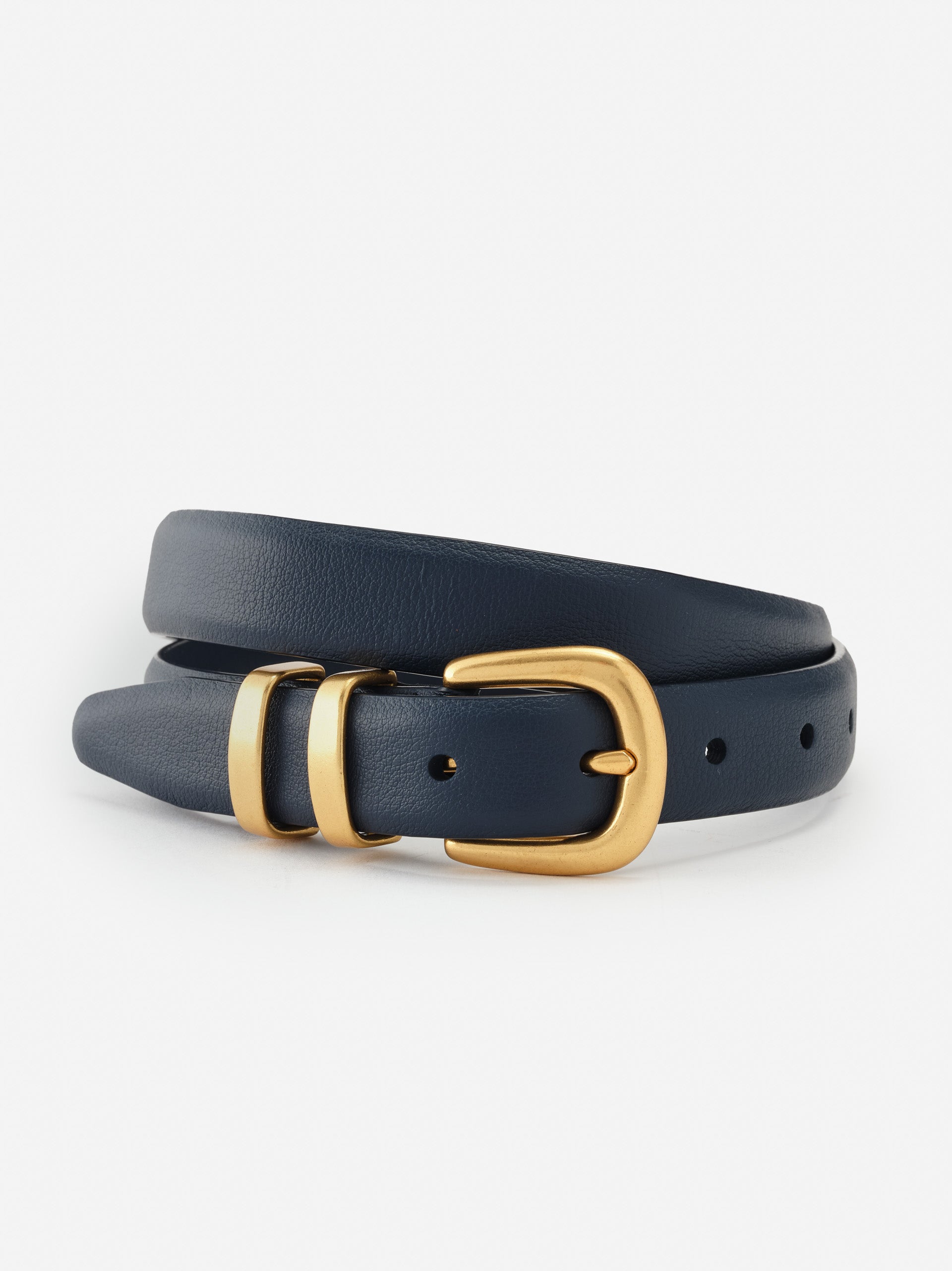 J.McLaughlin Khloe belt in navy made with leather.