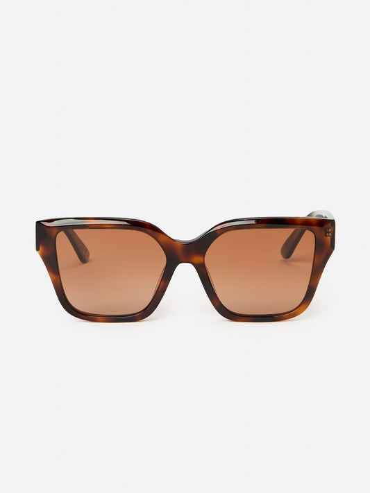 J.McLaughlin Diya sunglasses in brown made with acetate.