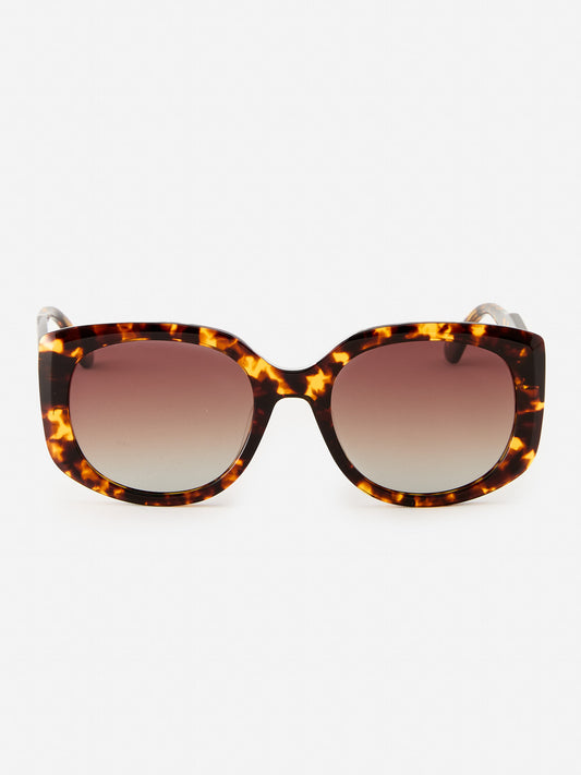 J.McLaughlin Resse sunglasses in tortoise made with acetate.