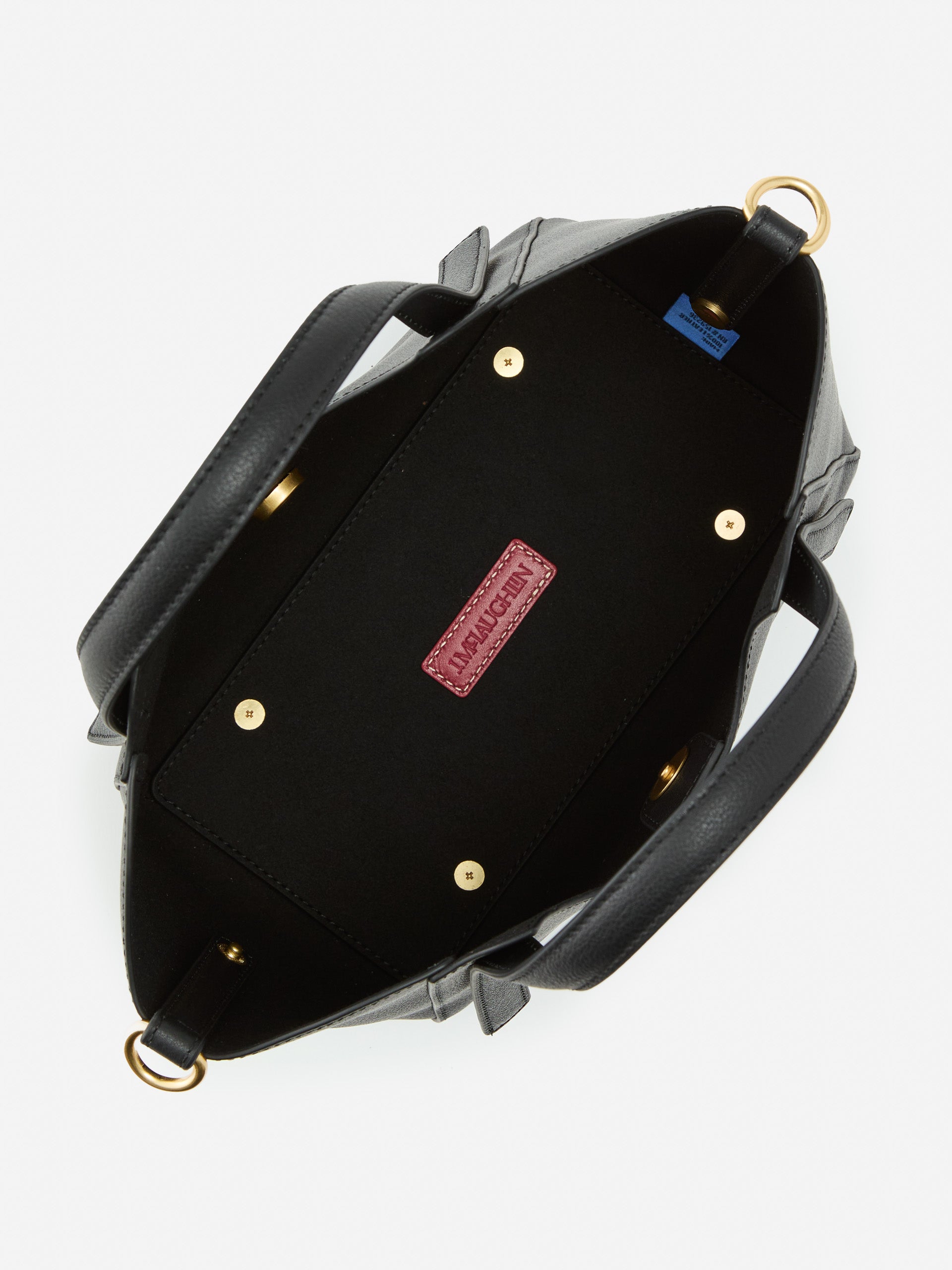 J.McLaughlin Lane handbag in black made with leather. 