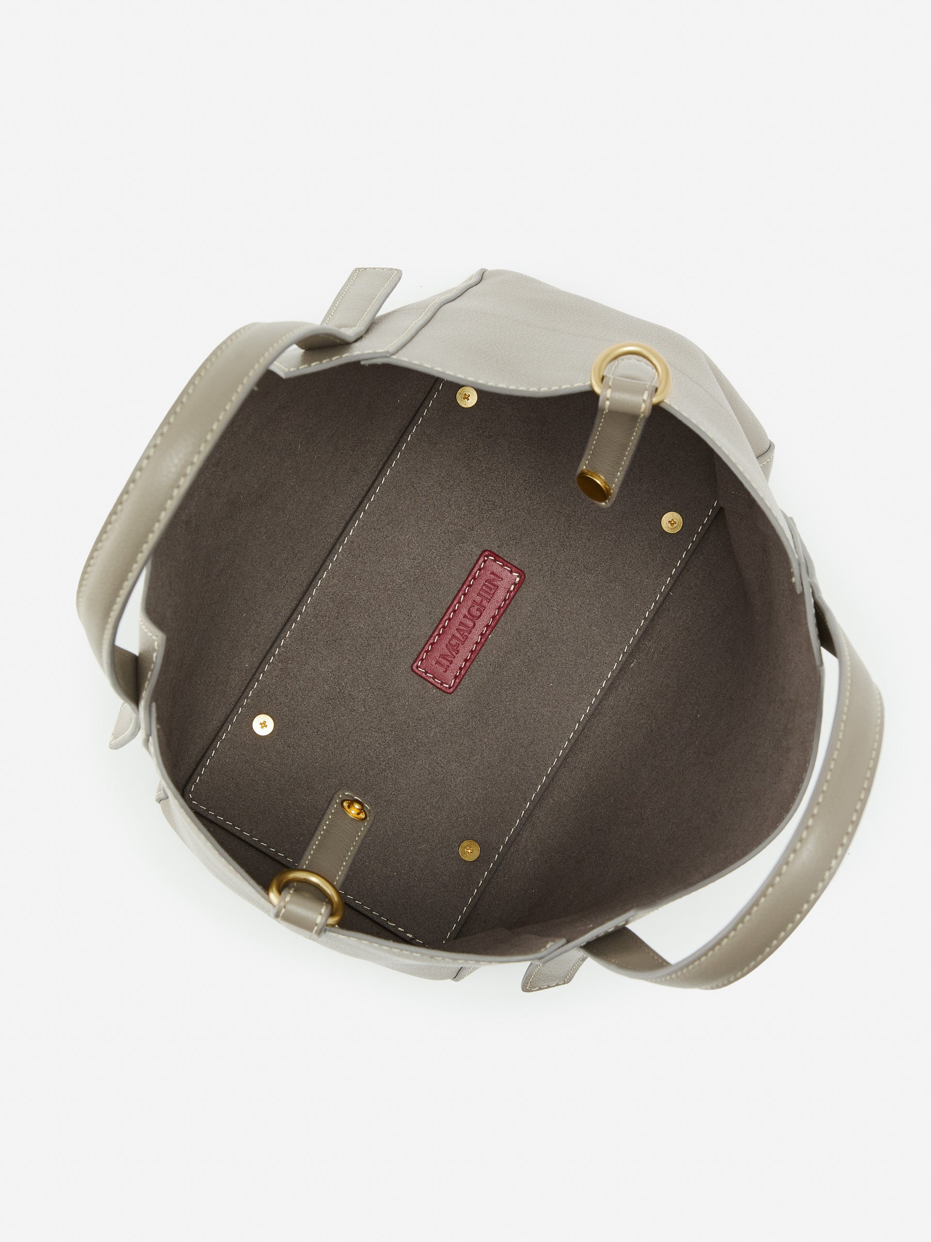 J.McLaughlin Lane handbag in taupe made with leather. 