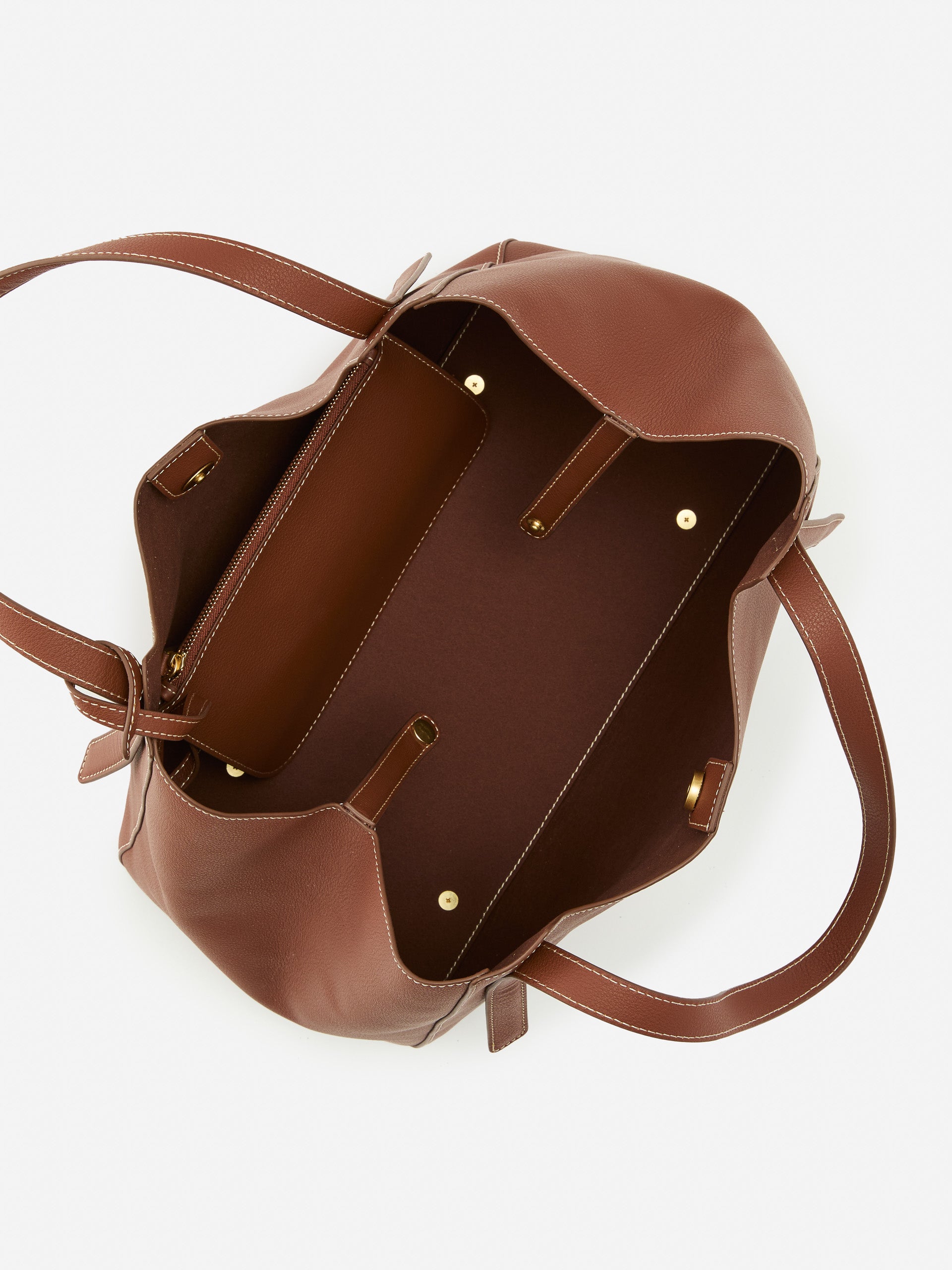 J.McLaughlin Lane tote in light brown made with leather.