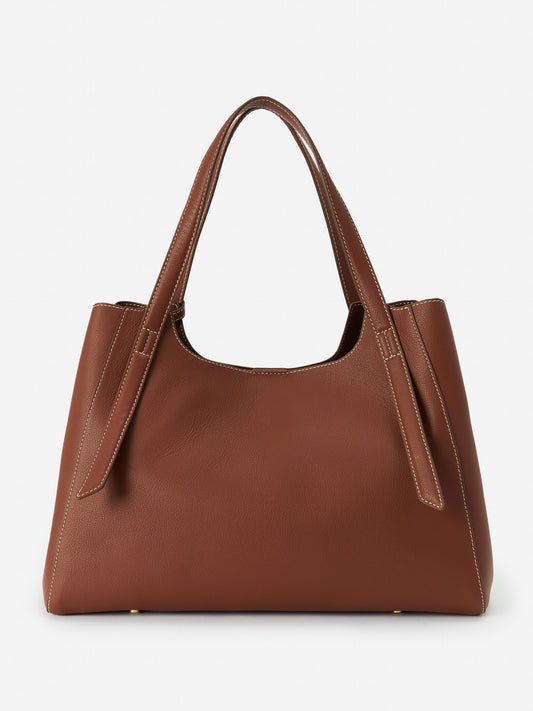 J.McLaughlin Lane tote in light brown made with leather.