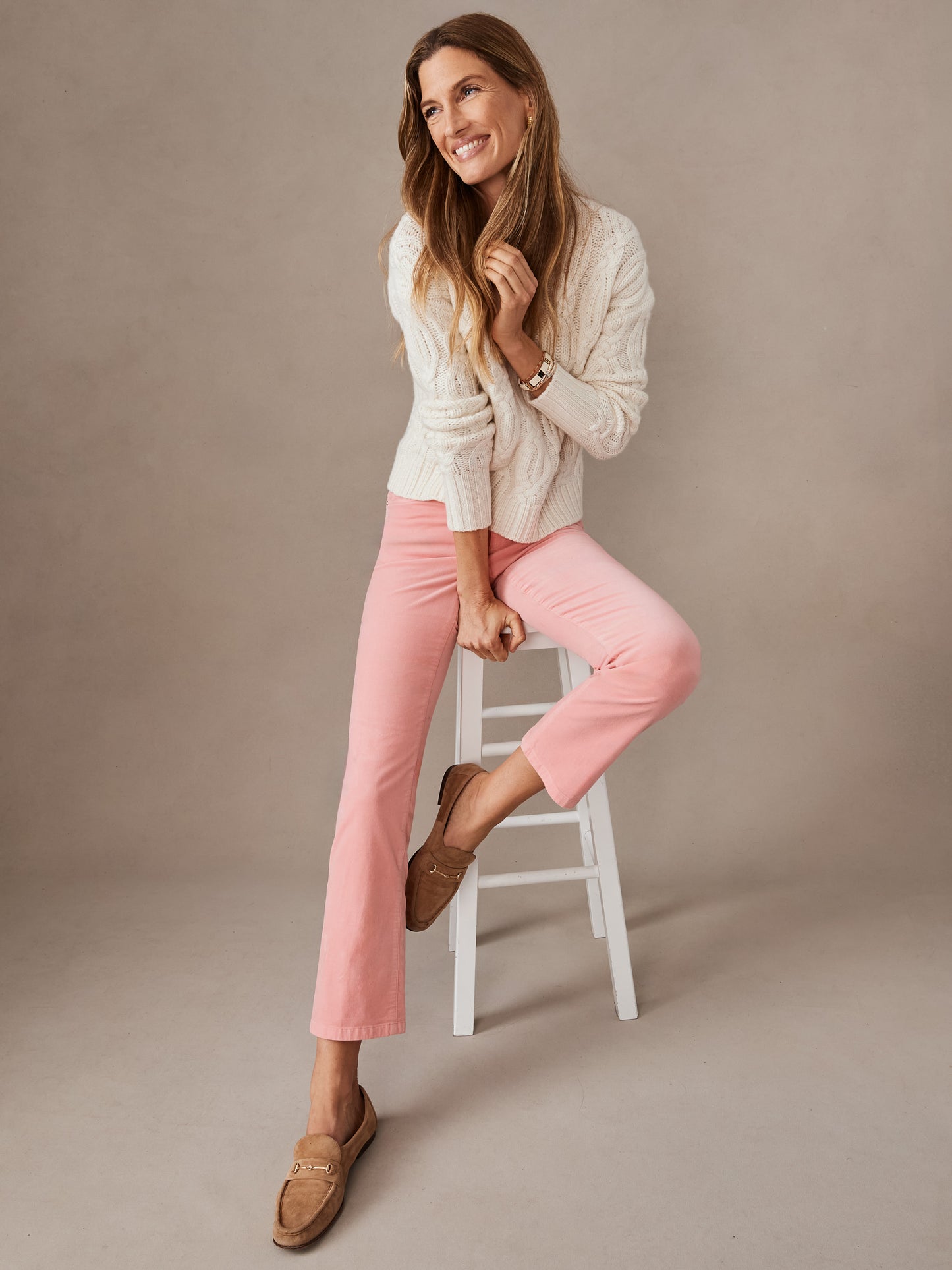 J.McLaughlin Celia sweater in ivory made with cashmere. 