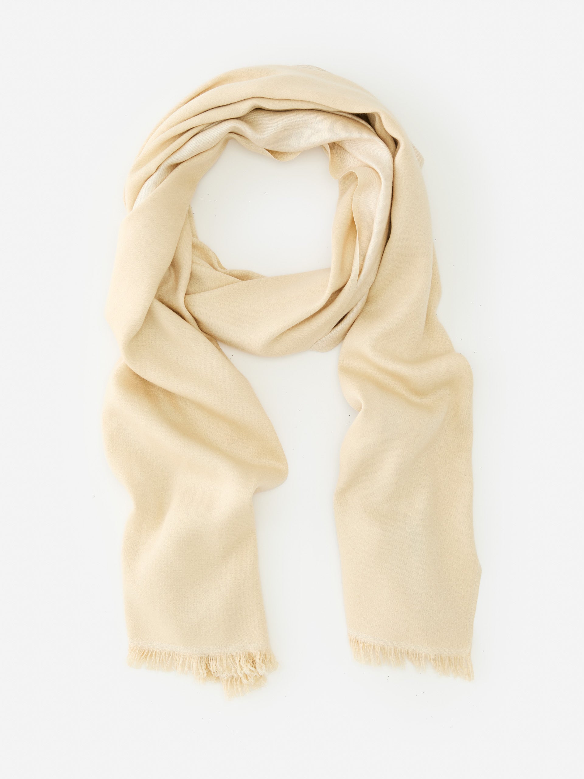 J.McLaughlin Lia scarf in champagne gold made with silk and cashmere.