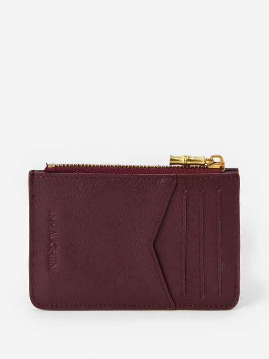 J.McLaughlin Libi wallet in french merlot made with leather.