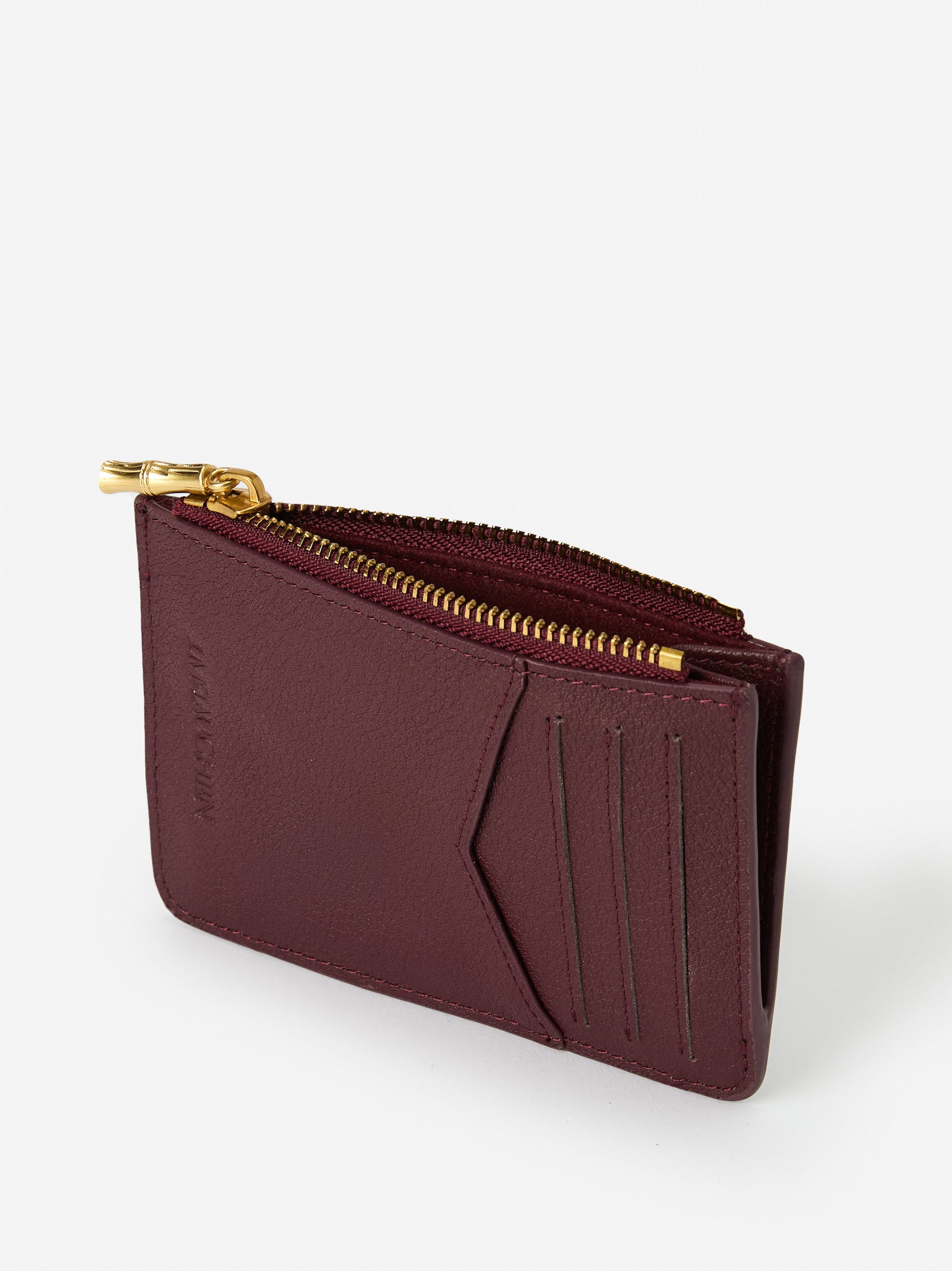 J.McLaughlin Libi wallet in french merlot made with leather.