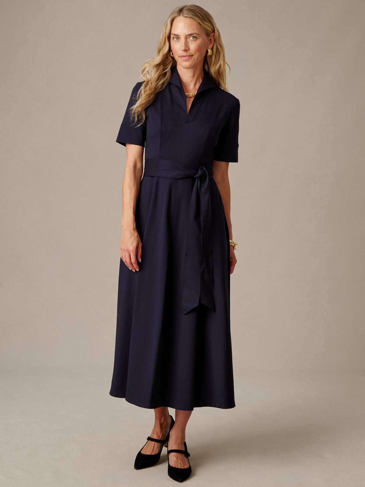 Lily Wool Twill Dress