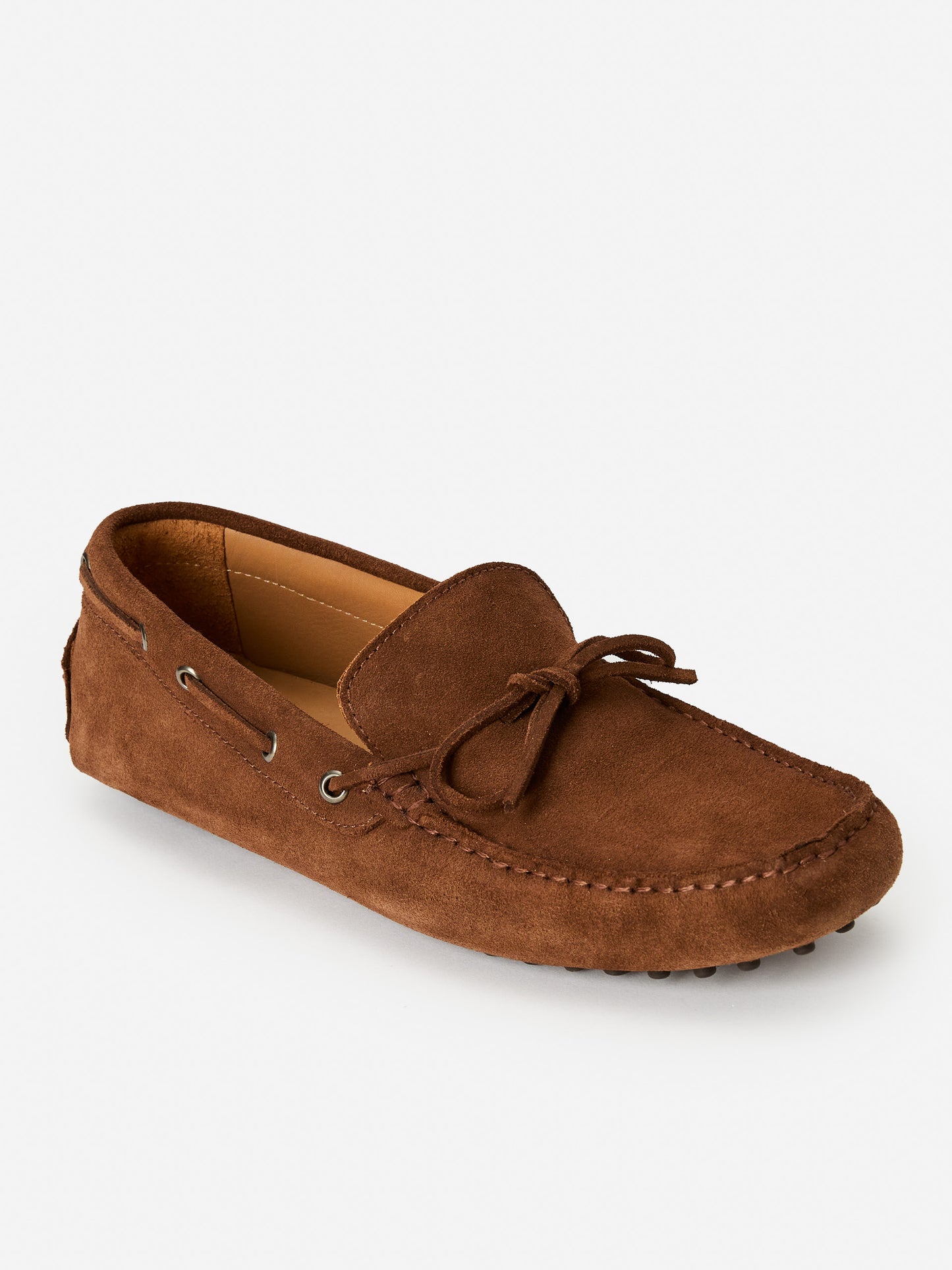 J.McLaughlin Linus driving moccasins in dark brown made with suede.