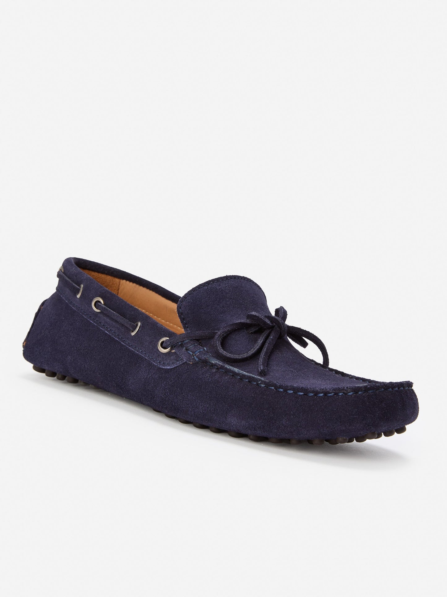 navy driving moccasins