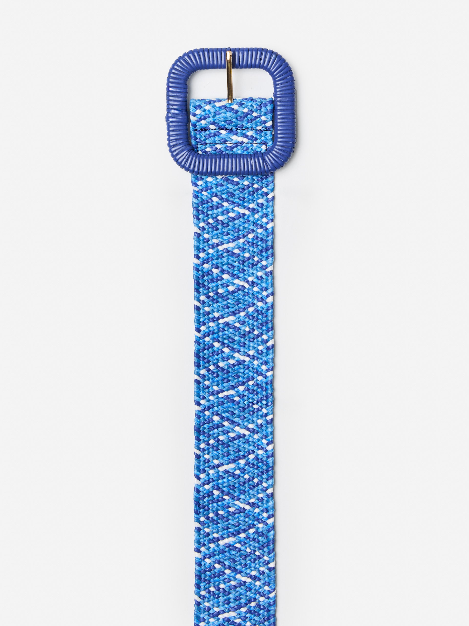 J.McLaughlin Lizzie belt in blue/multi made with polypropylene.