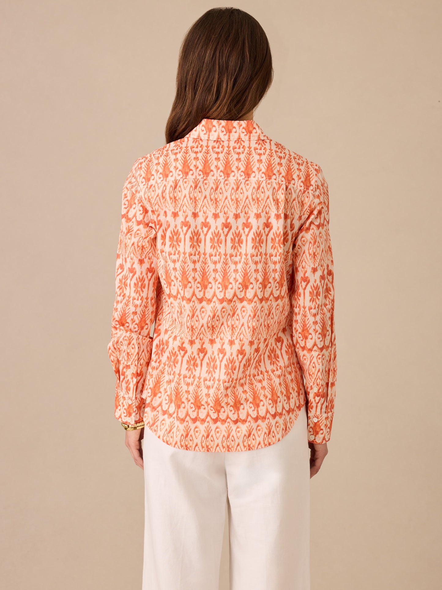 Lois Shirt in Mini Jewel Ikat Bold