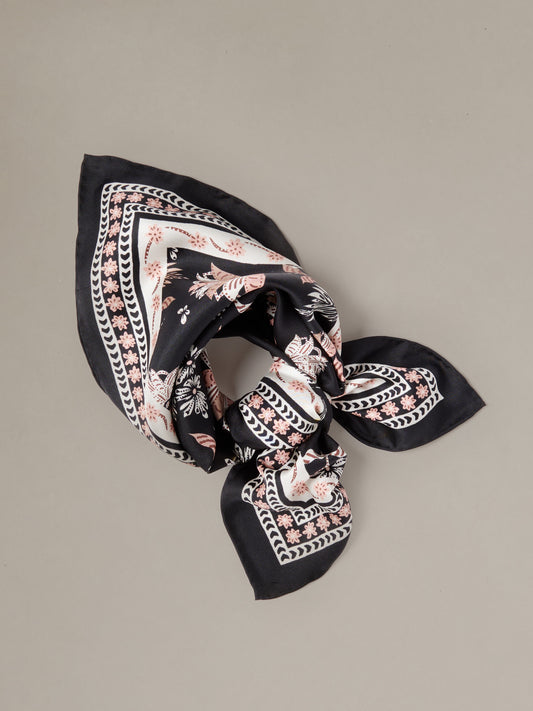 The Eloise Silk Scarf in Hastings Garden
