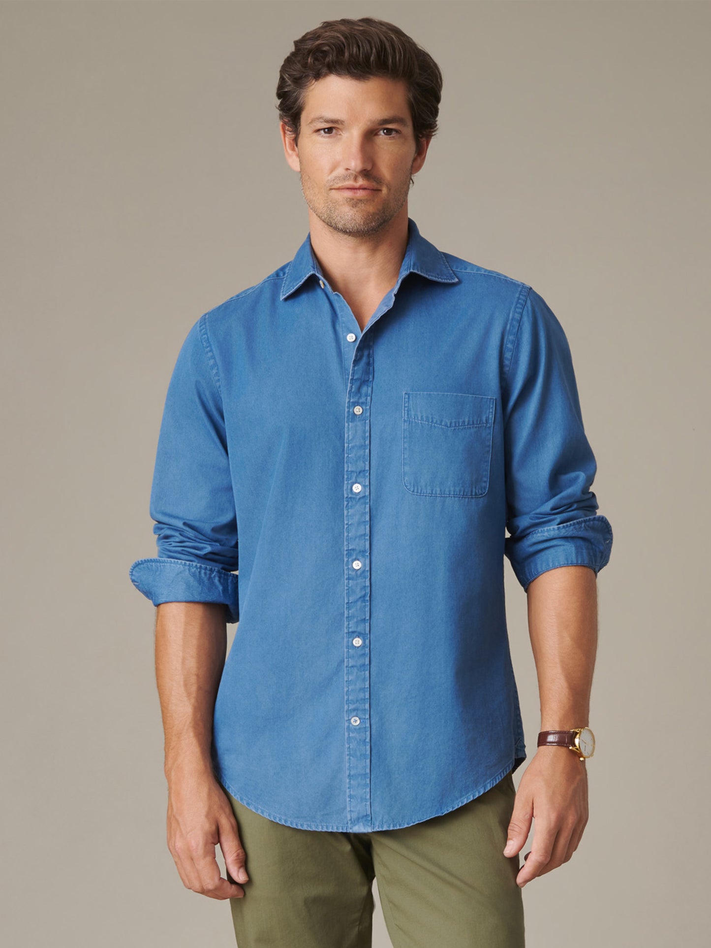 Gramercy Cotton Chambray Shirt