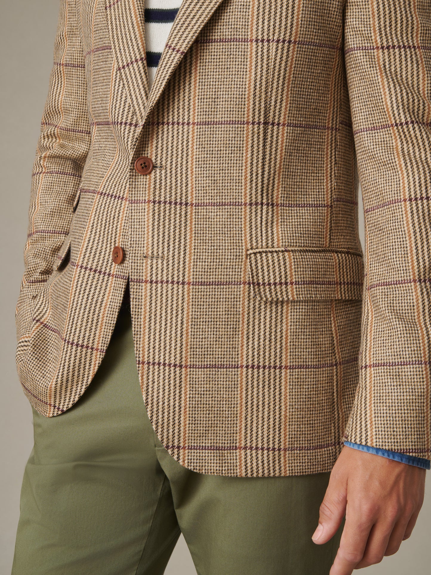 Suffolk Wool Sport Coat in Russell Plaid