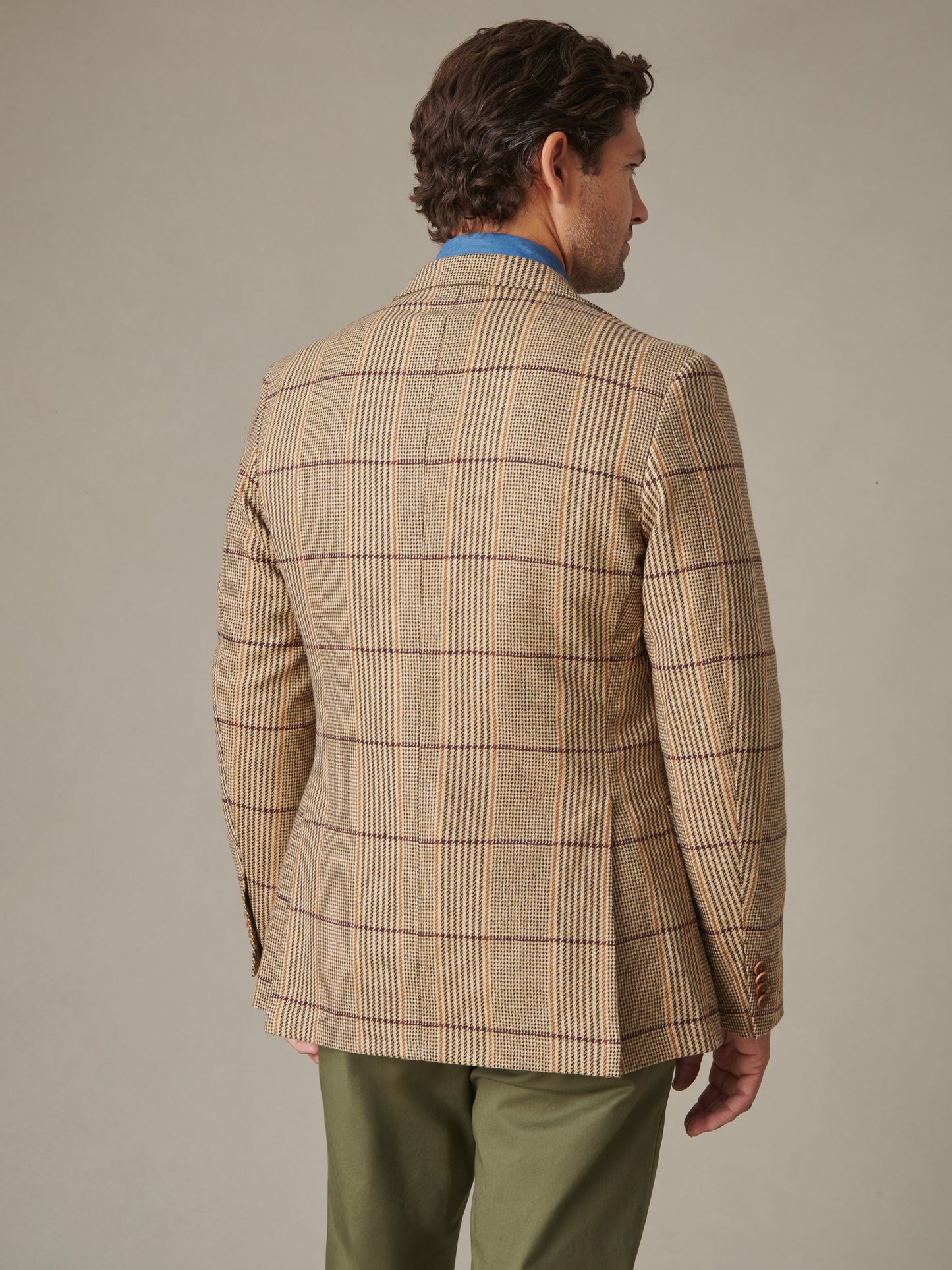 Suffolk Wool Sport Coat in Russell Plaid