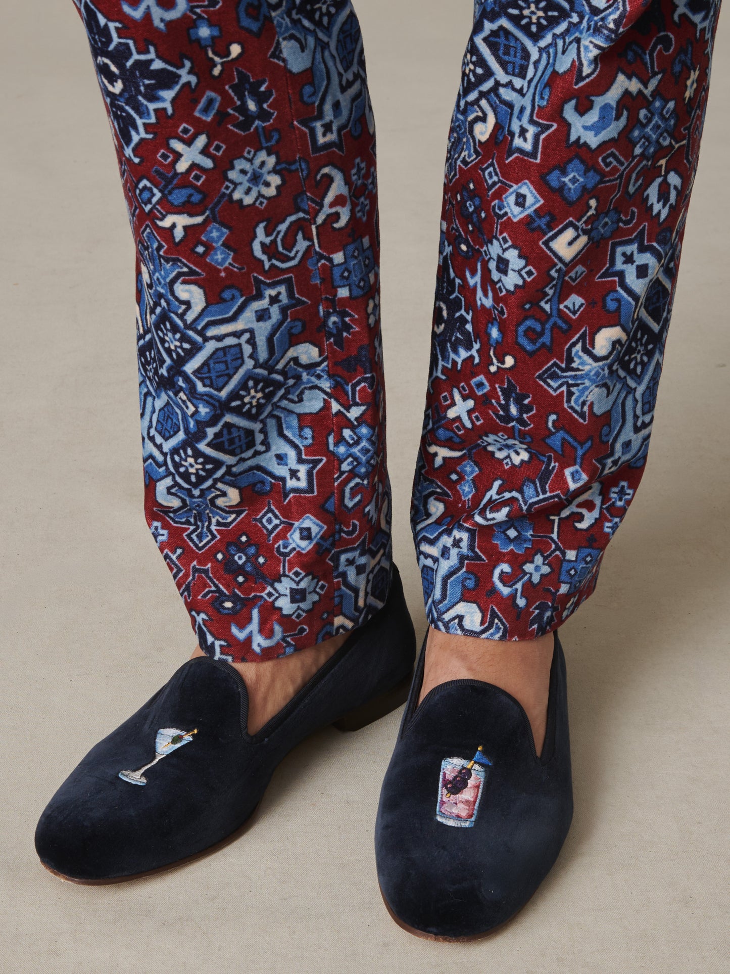 J.McLaughlin x Walksauce Ward Velvet Slippers