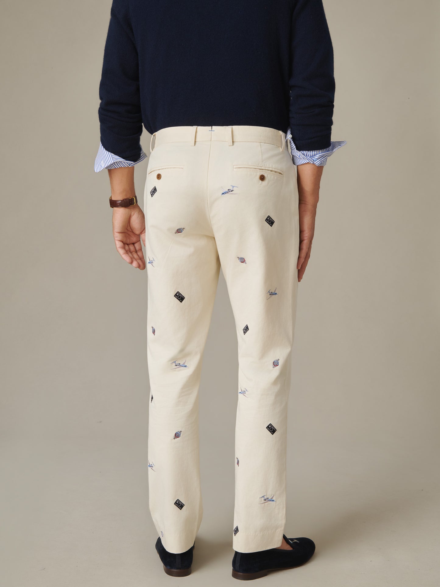 J.McLaughlin x Walksauce Madison Embroidered Fancy Pants in Jet Set
