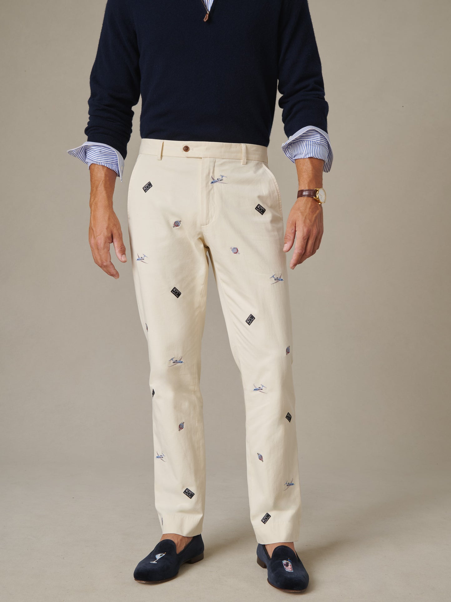 J.McLaughlin x Walksauce Madison Embroidered Fancy Pants in Jet Set