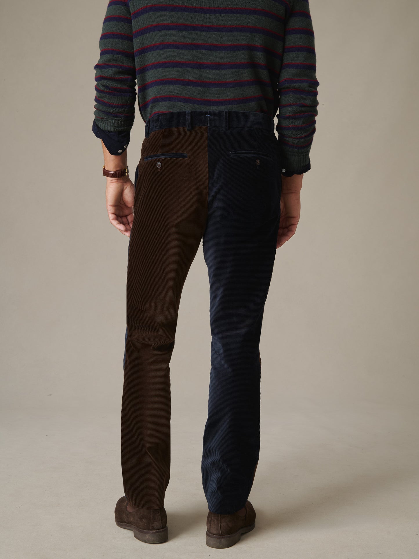 Madison Corduroy Fancy Pants in Horizontal Stripe