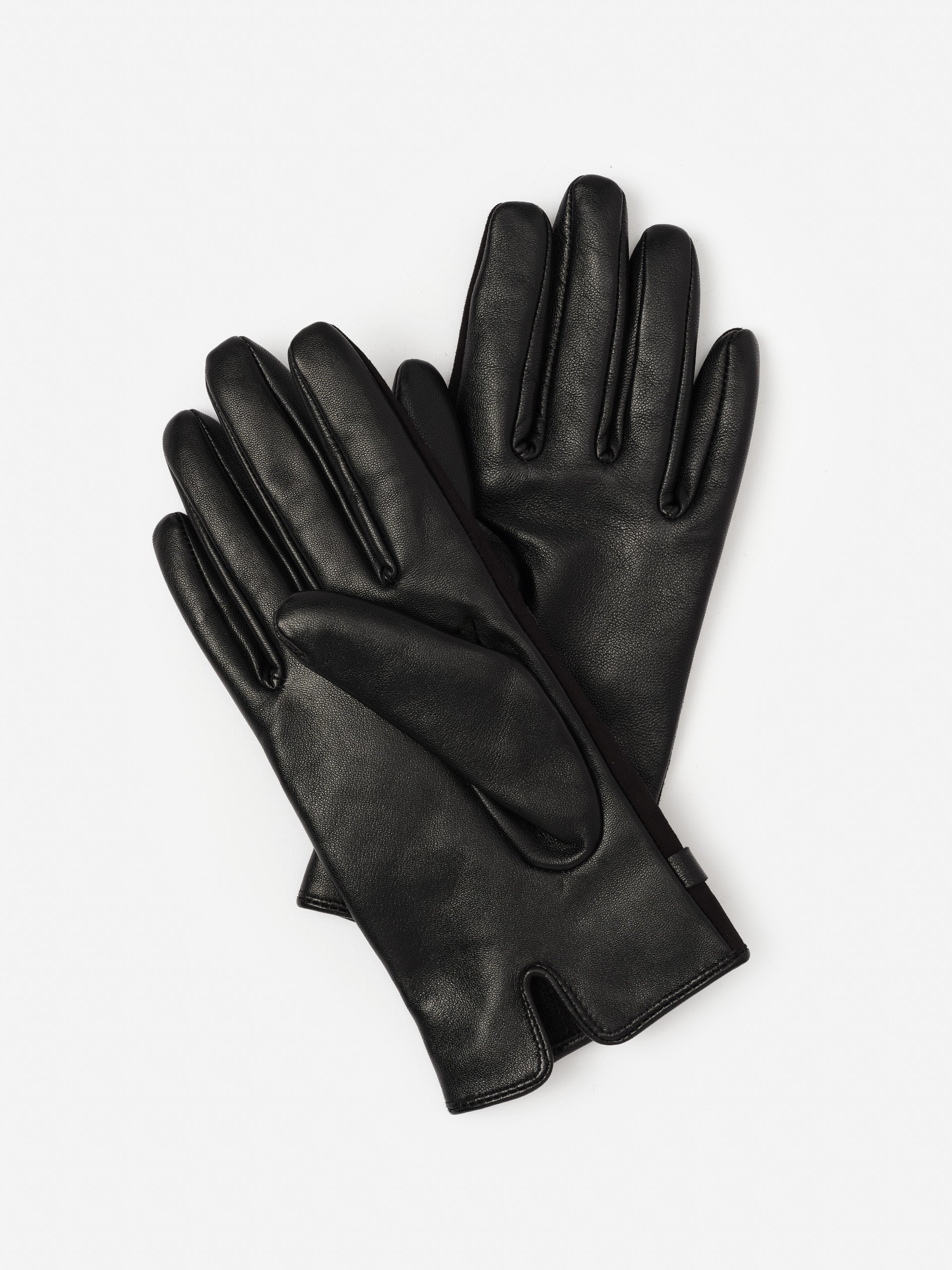J.McLaughlin Maria gloves in black made with leather and suede.