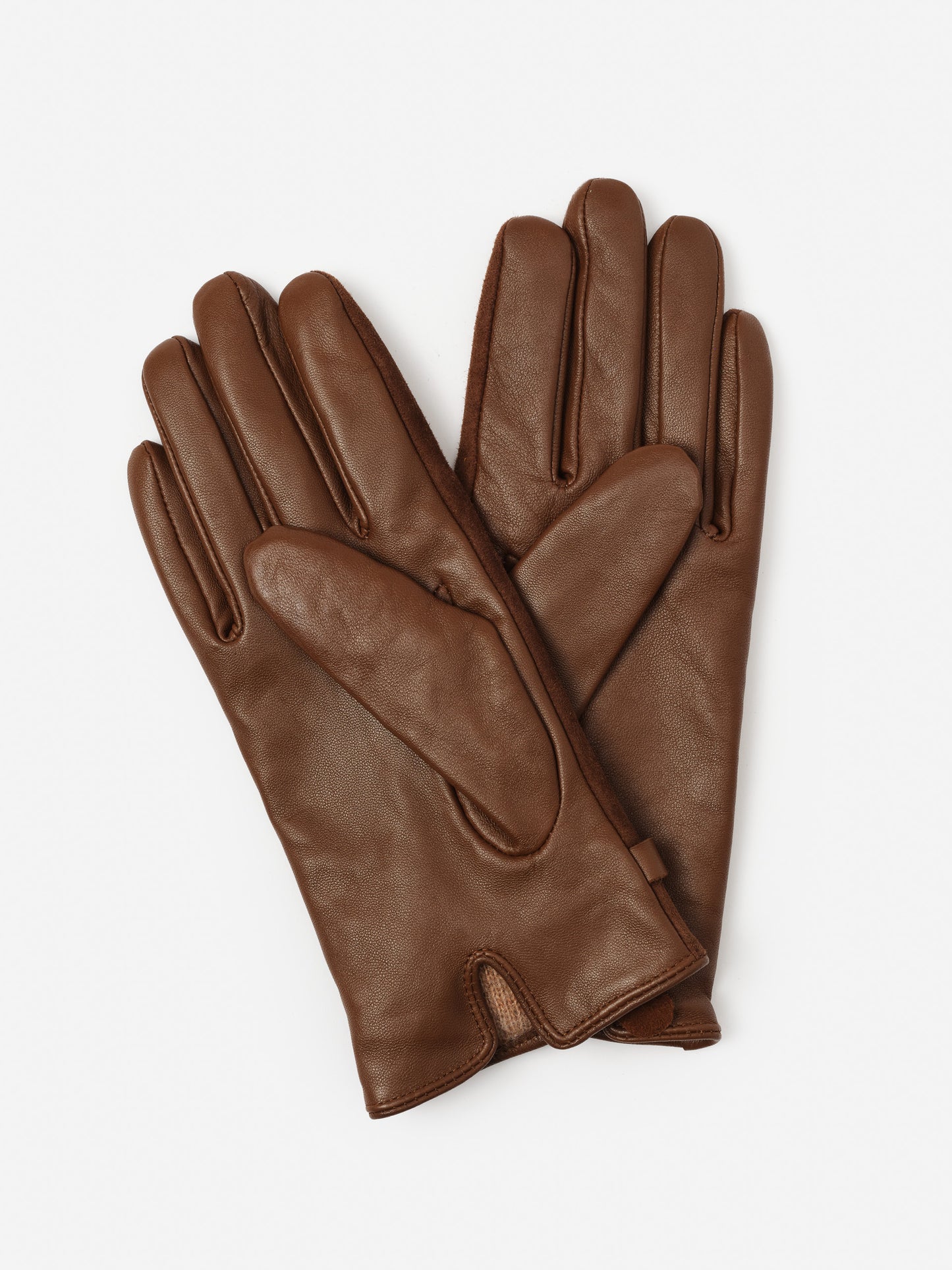 J.McLaughlin Maria gloves in brown made with leather and suede.