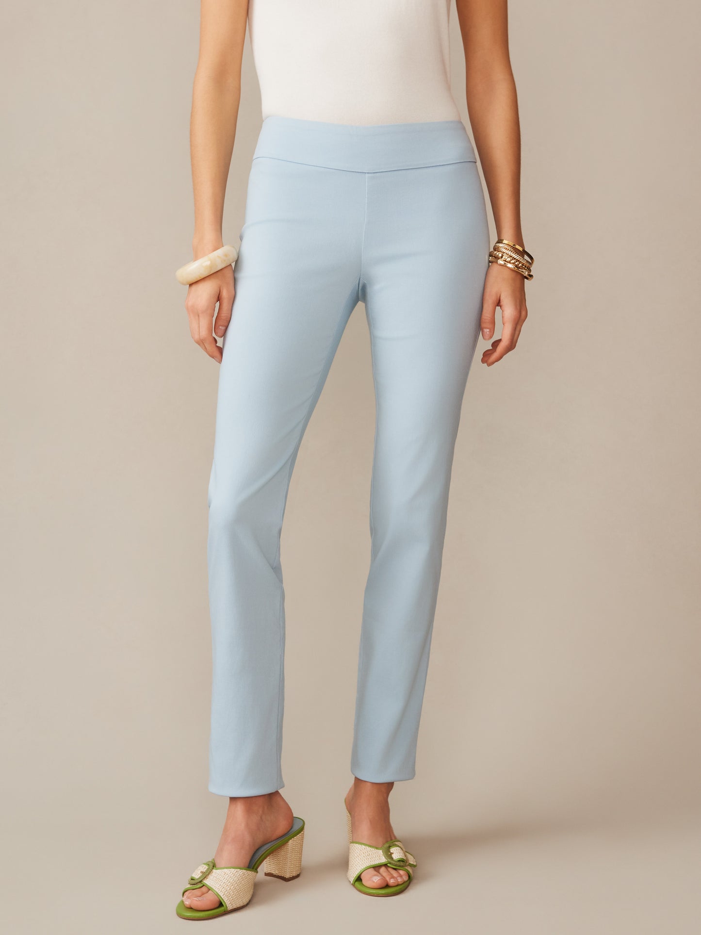 J.McLaughlin Masie pants in sky blue made with amelia cloth