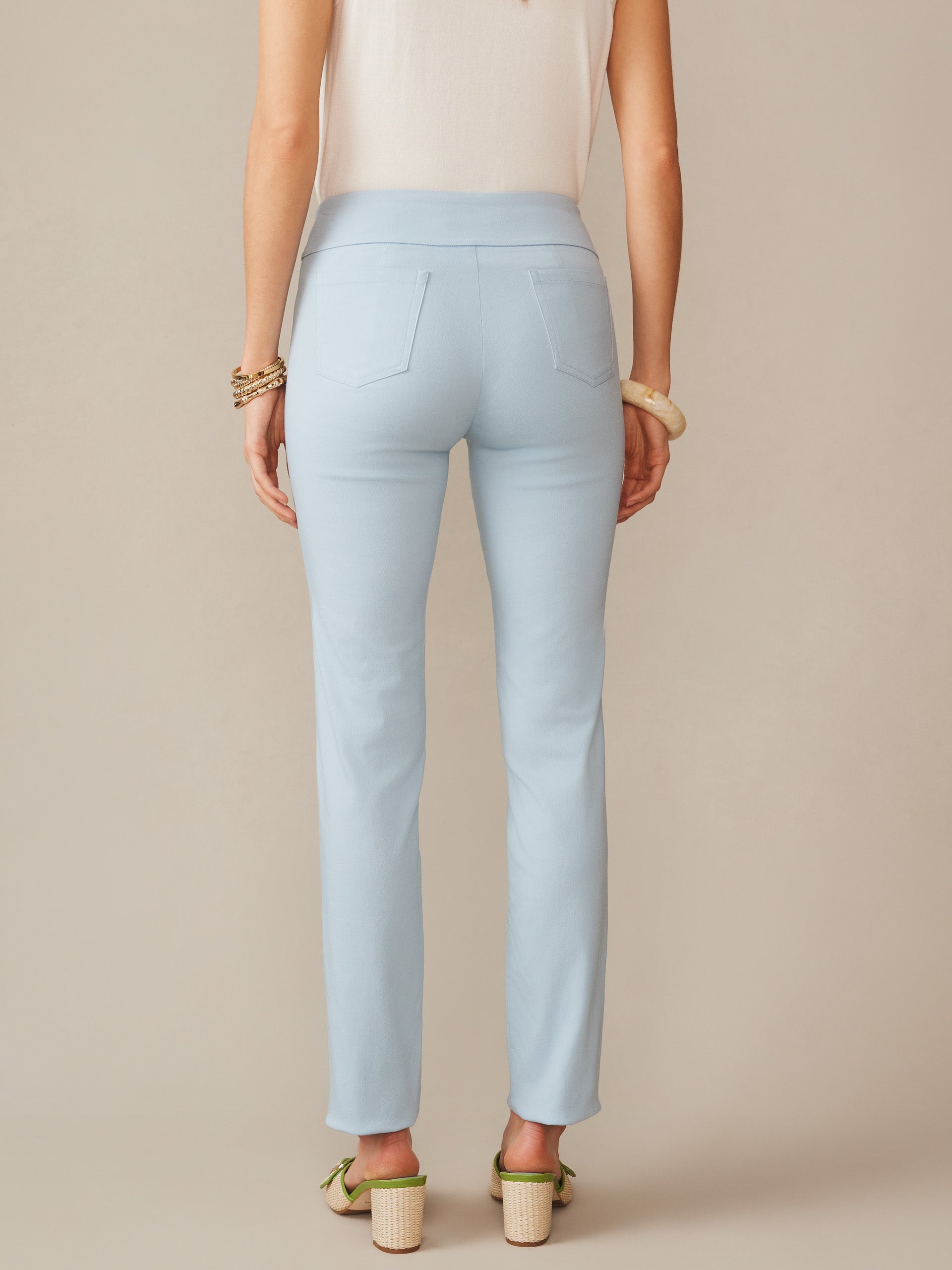 J.McLaughlin Masie pants in sky blue made with amelia cloth