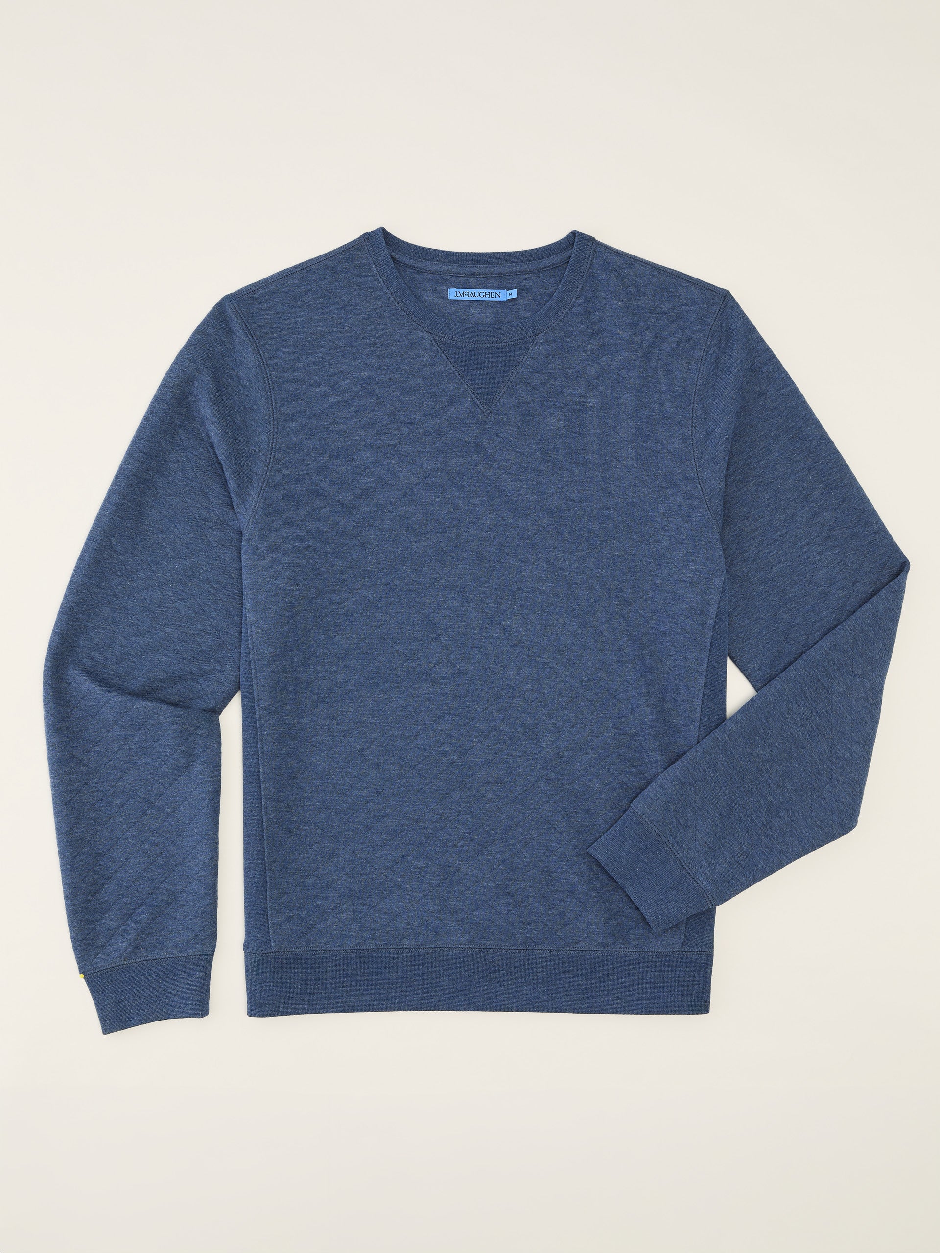 J.McLaughlin Match Play sweater in Heather Dark Blue made with Polyester.